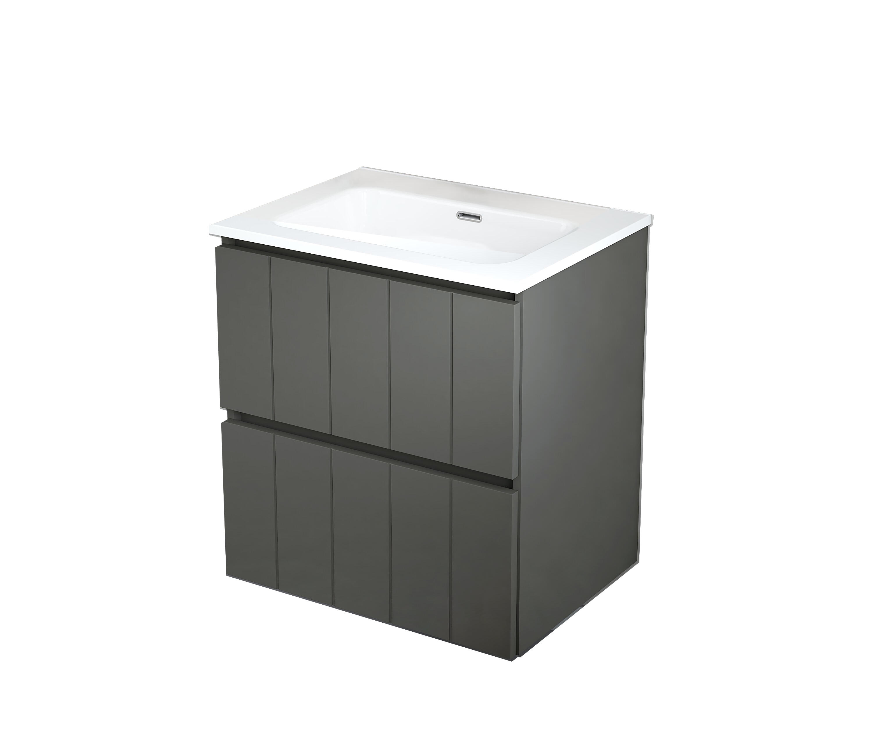 Mueble de baño terra gris 60x46 cm