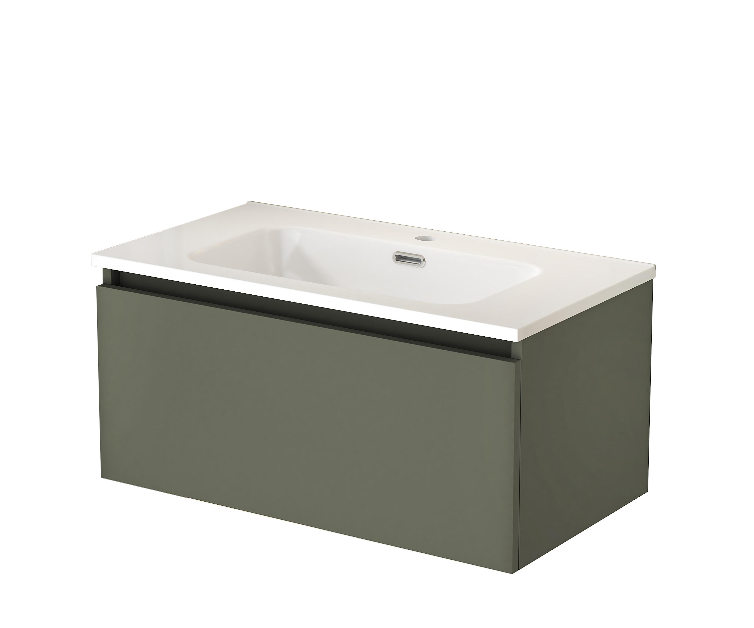 Mueble de baño limit verde 70x39 cm