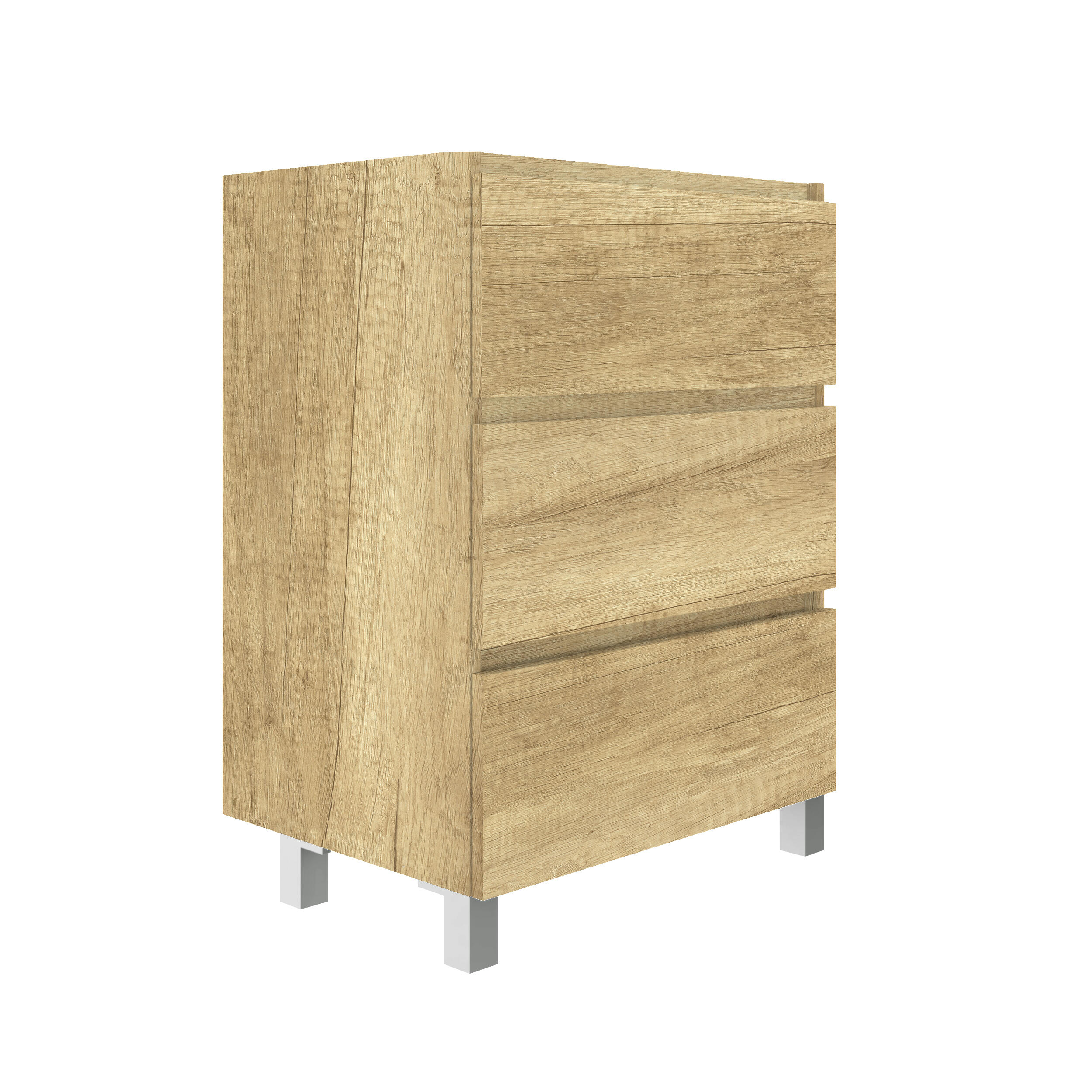 Mueble de baño Espacio marrón 60x46 cm (lavabo no incluido) - 5