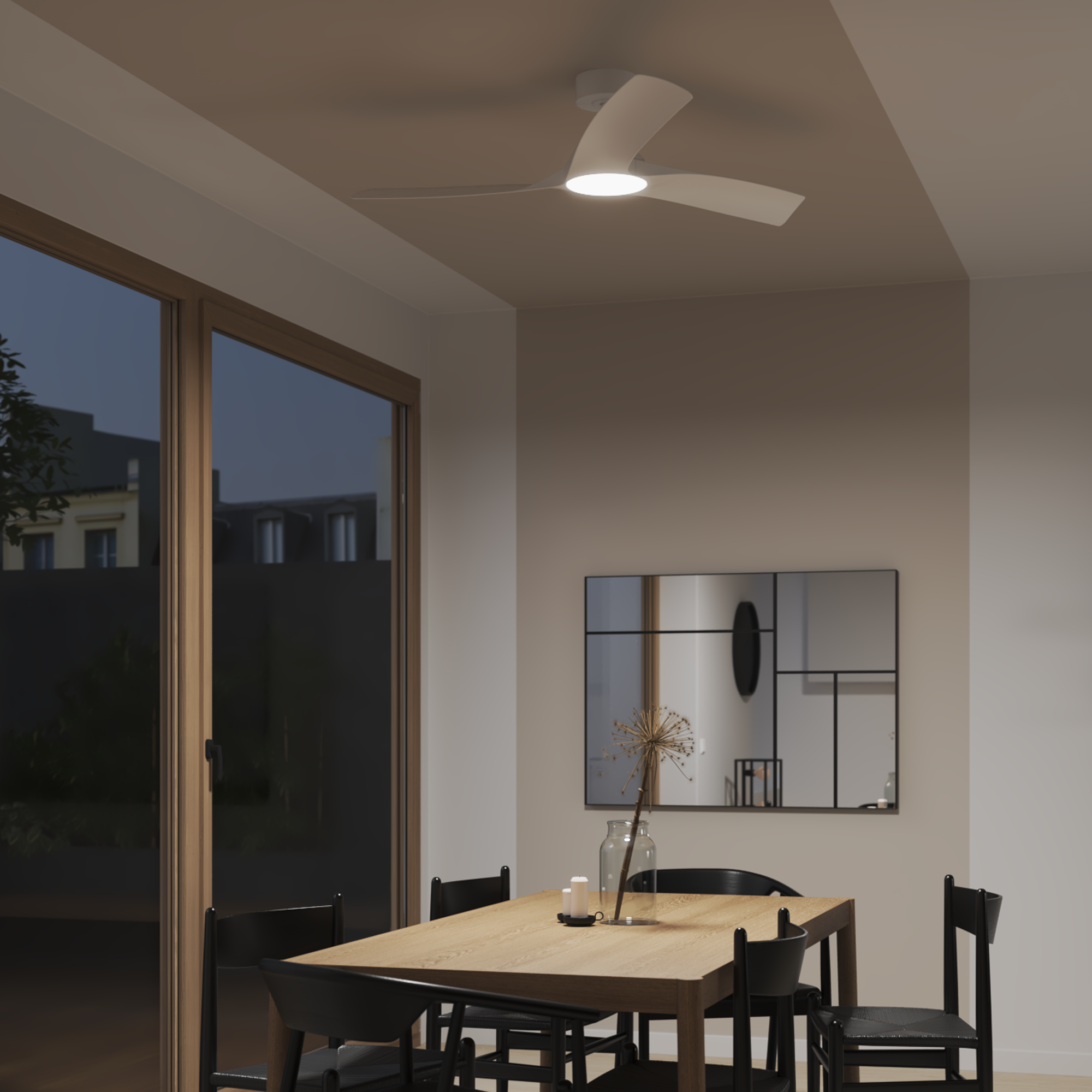 Ventilador de techo con luz silencioso DC Tokyo INSPIRE blanco 132 cm color luz regulable - 16