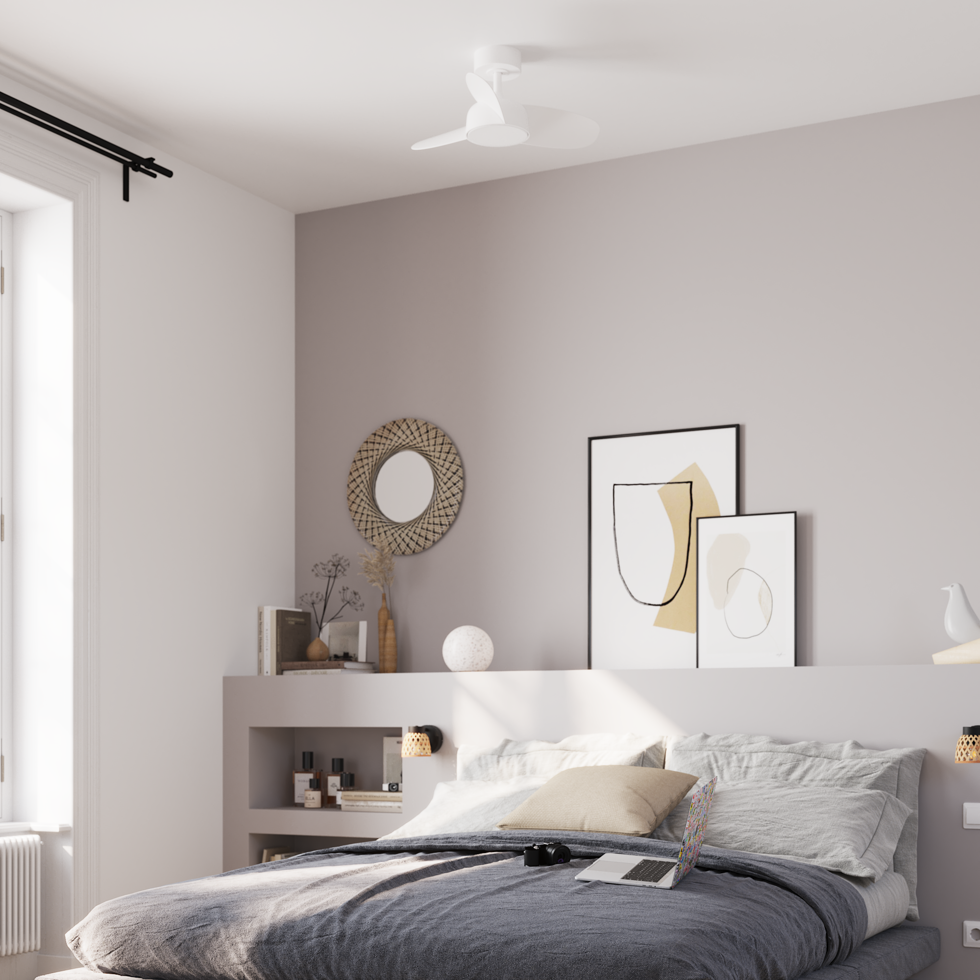 Foco Ninon INSPIRE 1 luz E14 bambú - 2