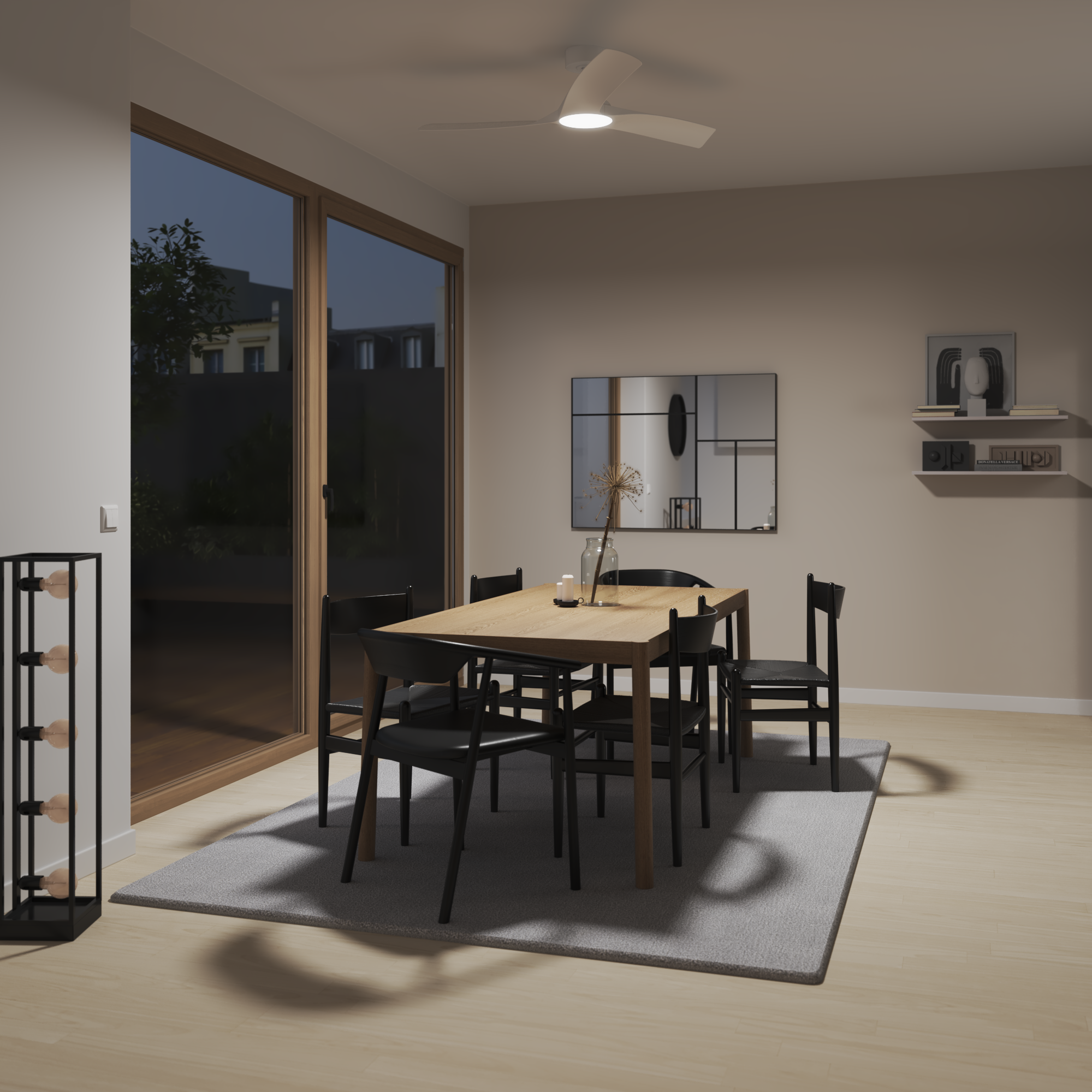 Ventilador de techo con luz silencioso DC Tokyo INSPIRE blanco 132 cm color luz regulable - 15