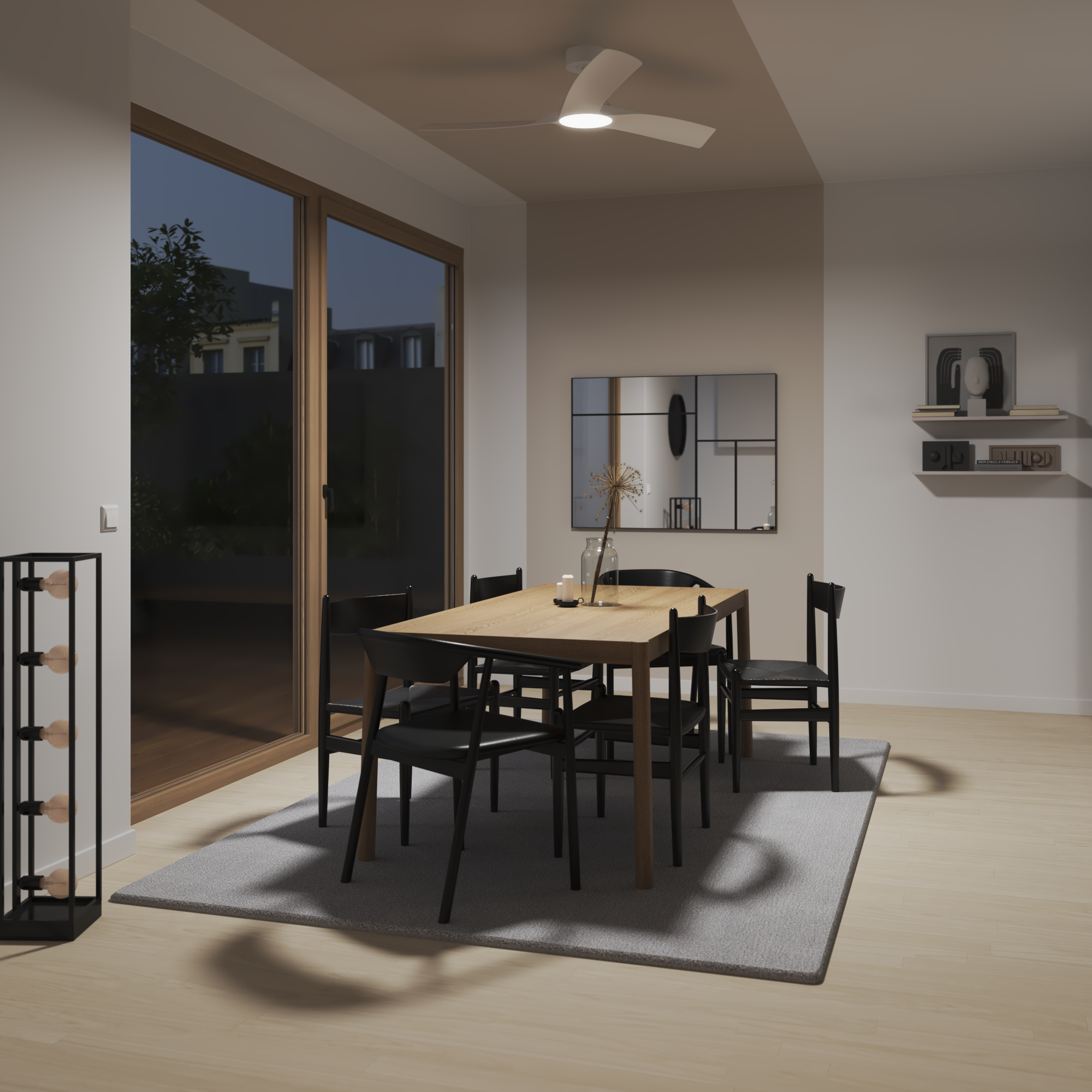 Ventilador de techo con luz silencioso DC Tokyo INSPIRE blanco 132 cm color luz regulable - 3