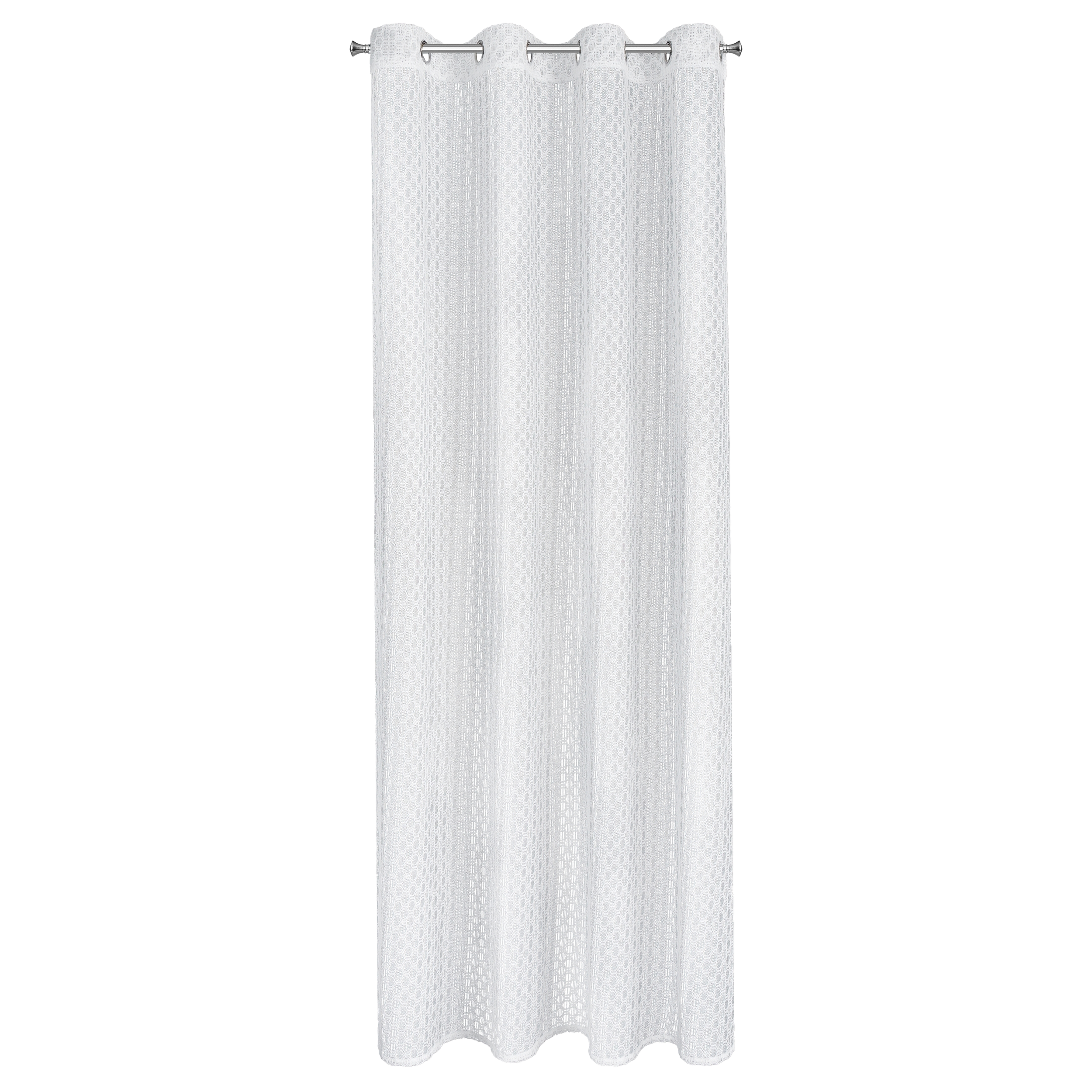 Firana na przelotkach Iza 140 x 250 cm biała