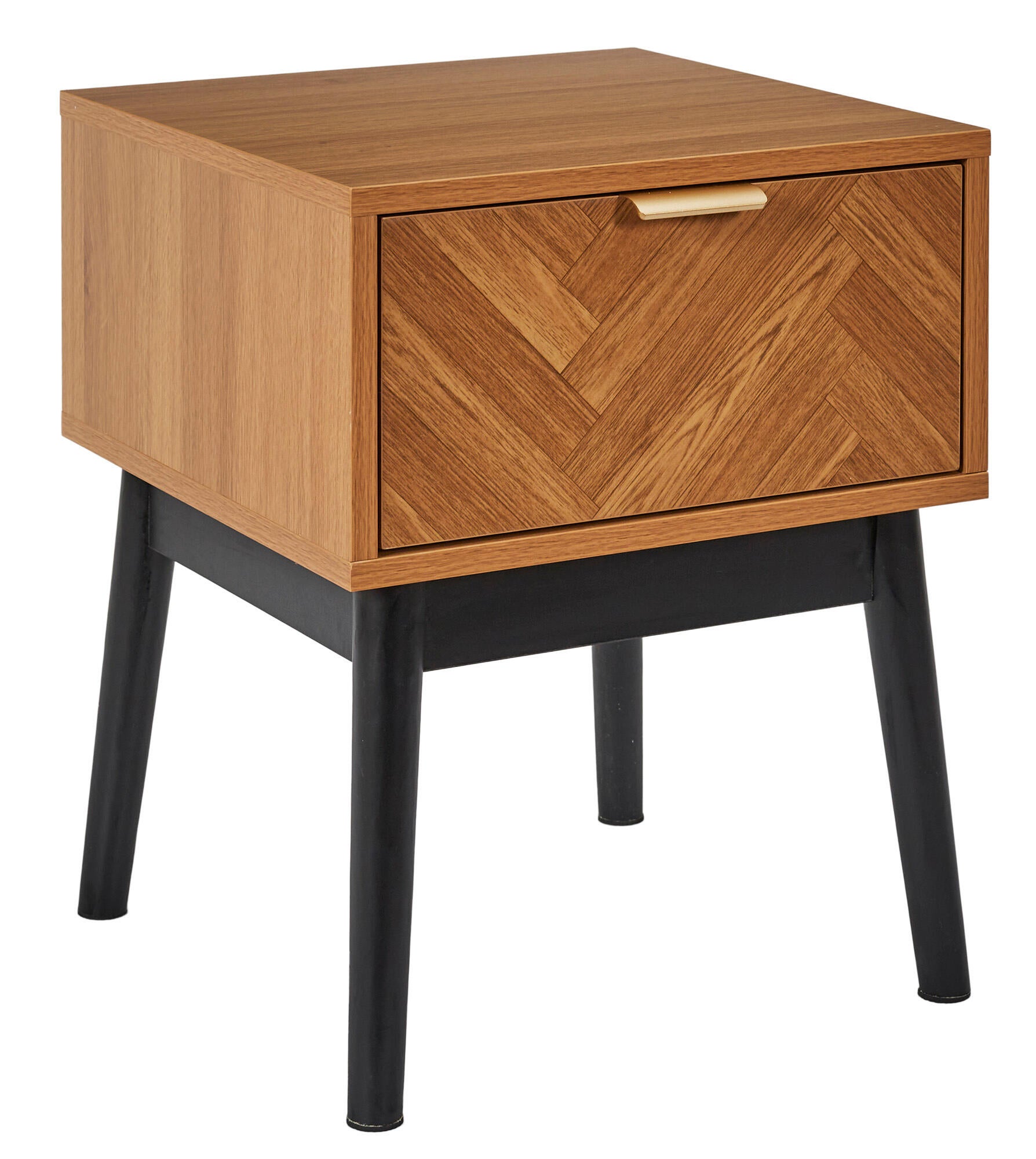 Mesita de noche con cajón felix 40x50cm roble