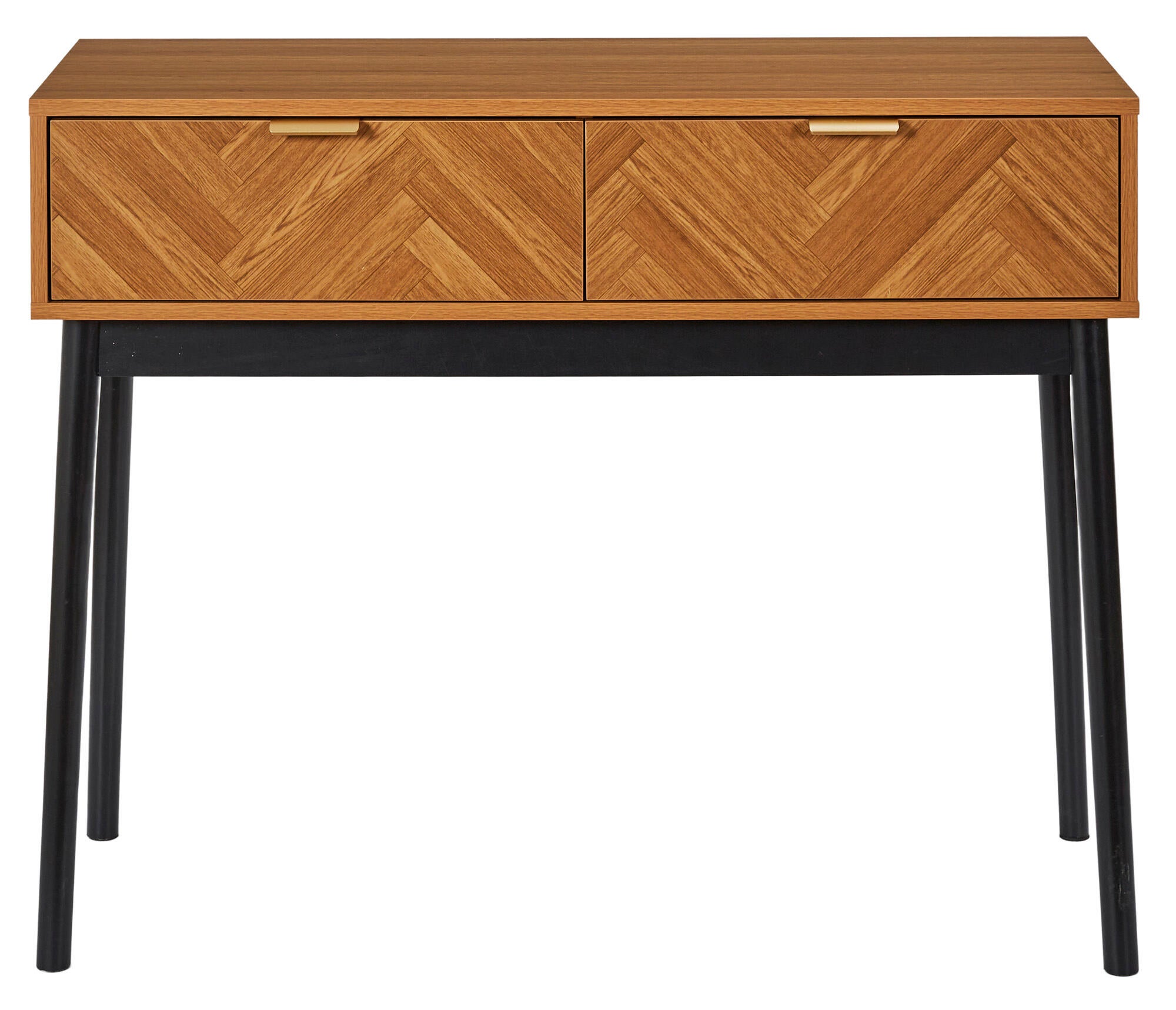 Consola con 2 cajones Felix 100x35cm roble - 4