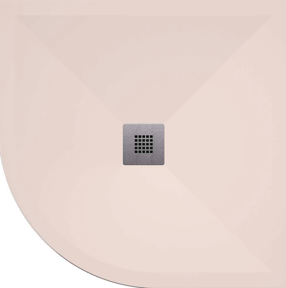 Plato de ducha play curva 80x80 cm beige