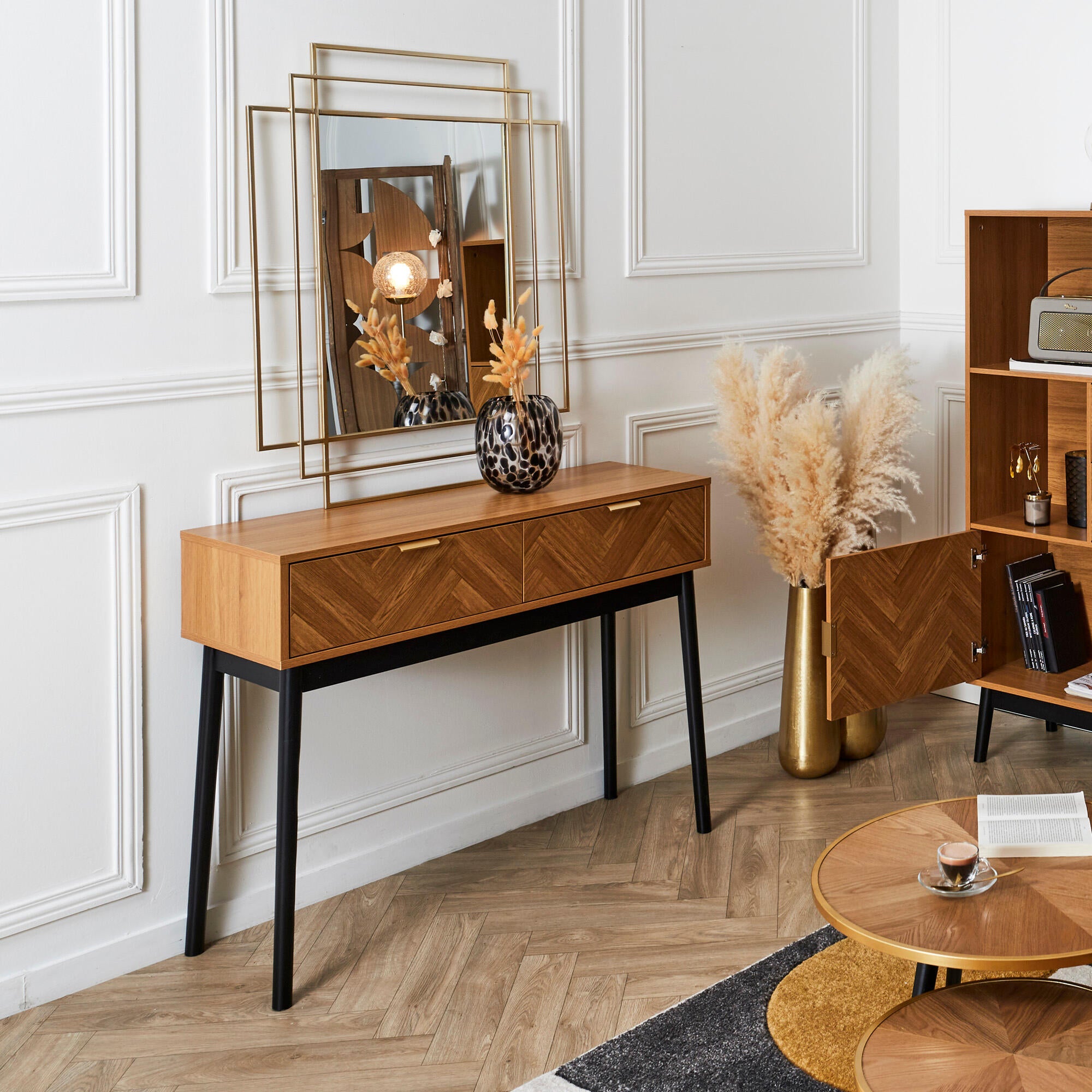 Console Klaus HOME DECO FACTORY - Meuble Entrée Salon Style Industriel