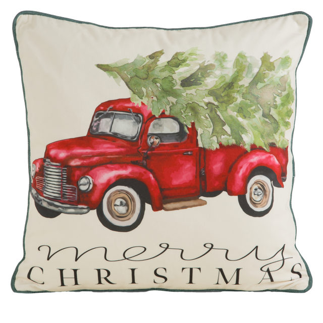 Poszewka na poduszkę świąteczna Tree Samochód 45 x 45 cm