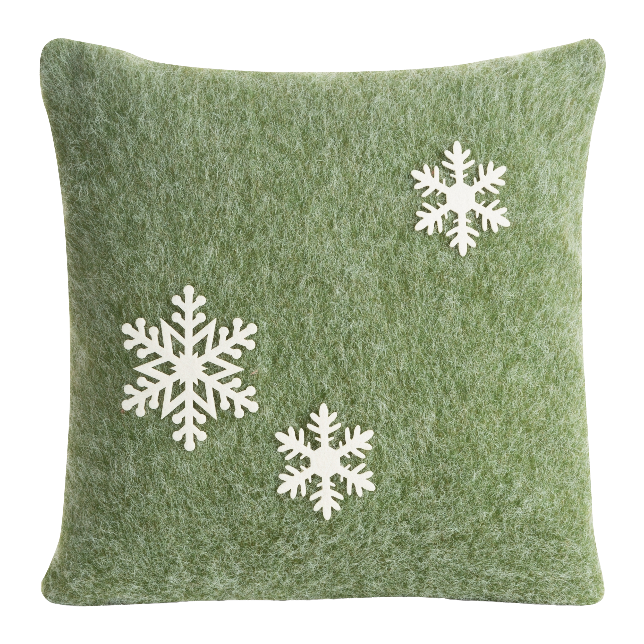 Poszewka na poduszkę świąteczna Frost zielona 40 x 40 cm
