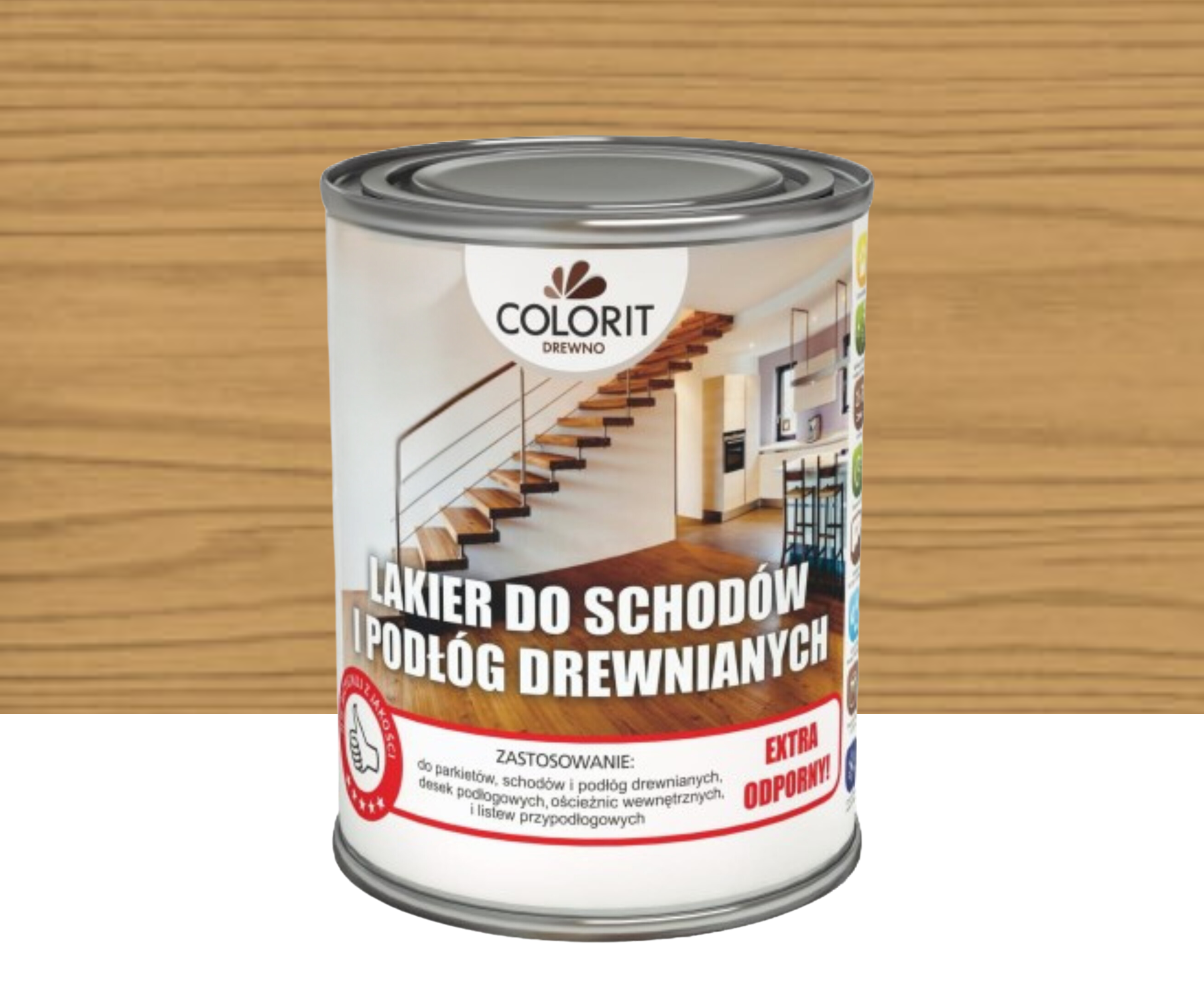 Lakier do schodów i podłóg półpołysk 0.75 l Colorit
