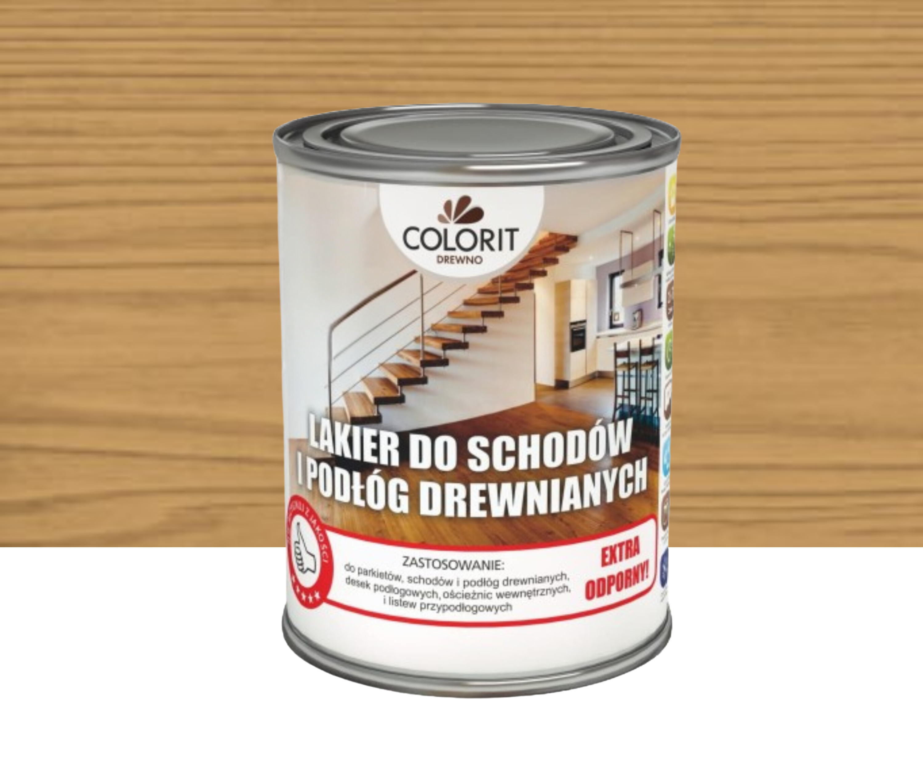 Lakier do schodów i podłóg mat 0.75 l Colorit