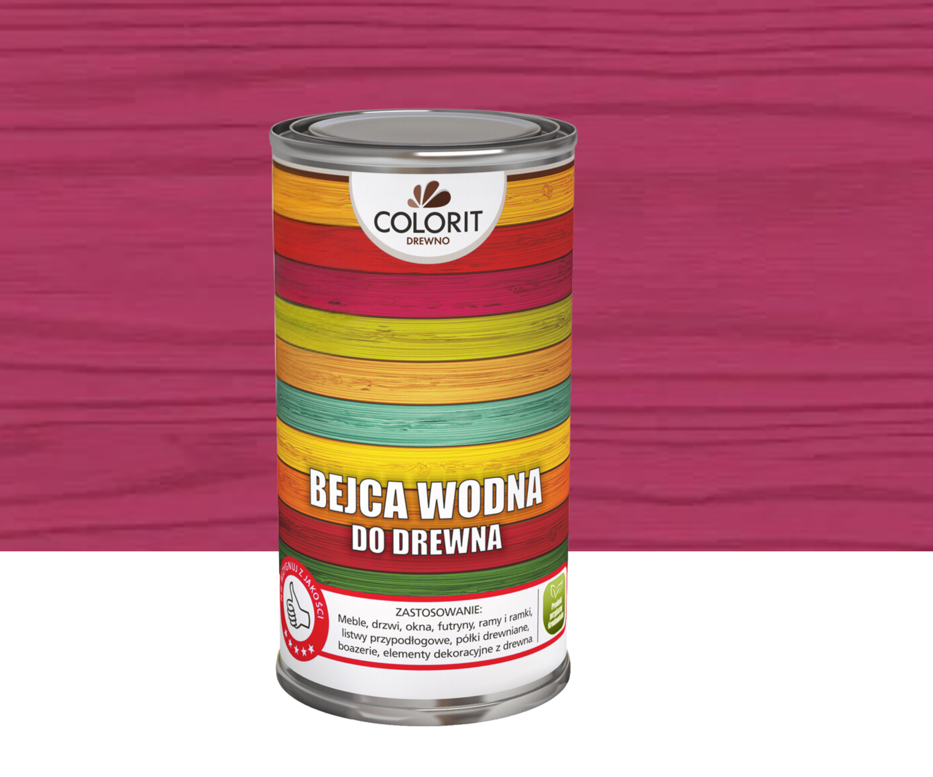 Bejca do drewna wodna różowy 0.5 l Colorit