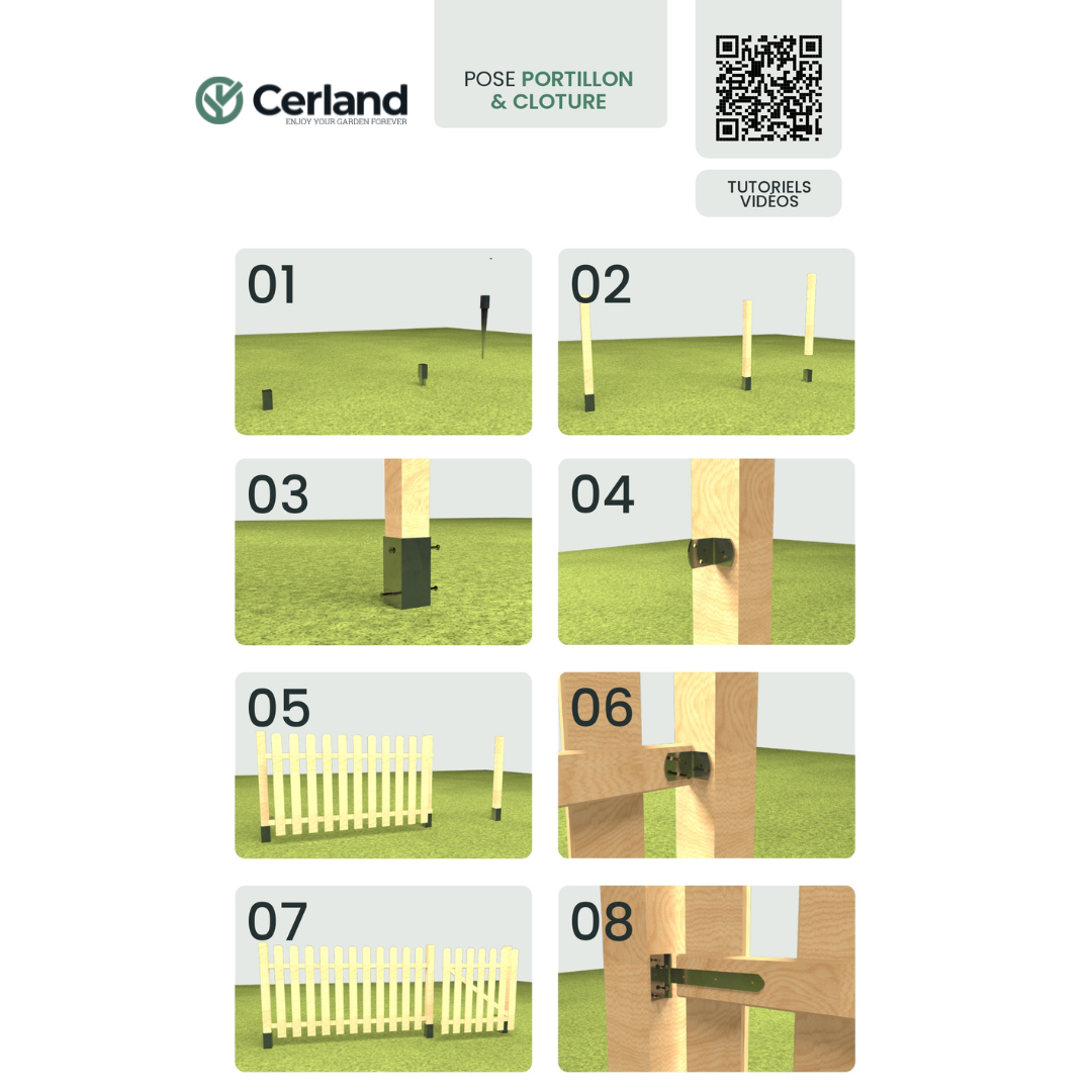 Portillon Cleveland, CERLAND, l.100 x H.95 cm, naturel - 6
