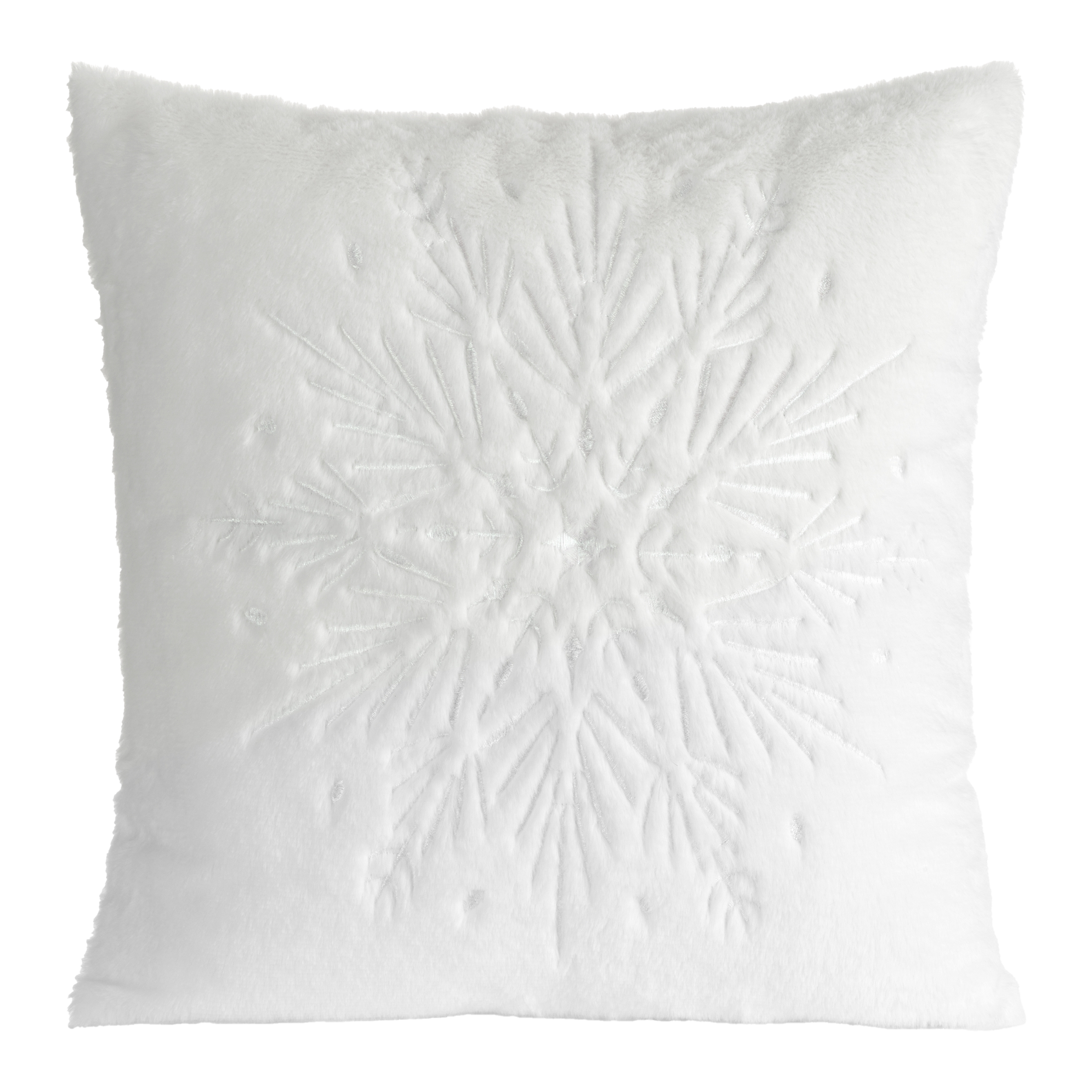 Poszewka na poduszkę świąteczna Star biała 45 x 45 cm