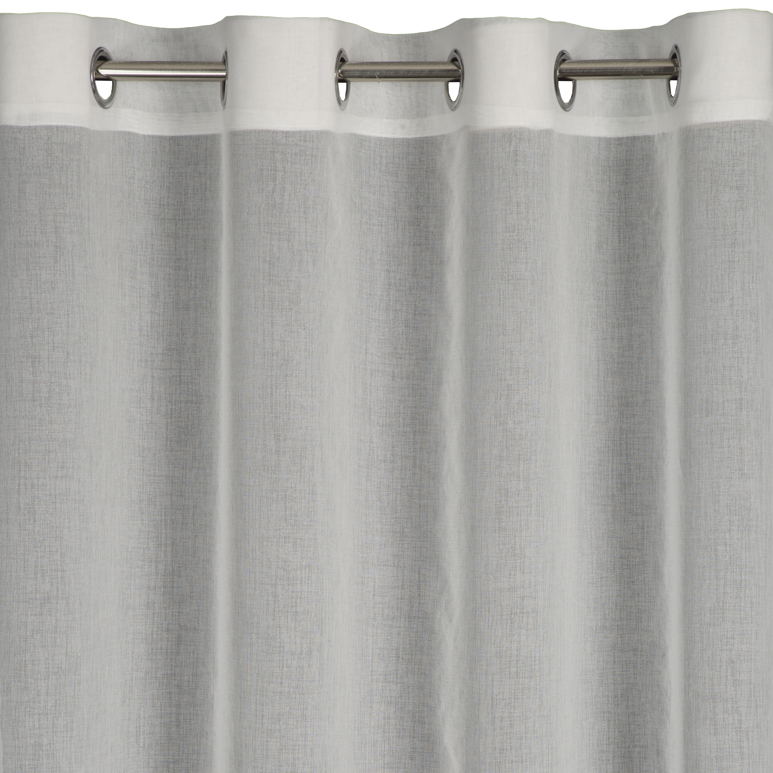 Firana na przelotkach Abbie 140 x 250 cm kremowa - 3