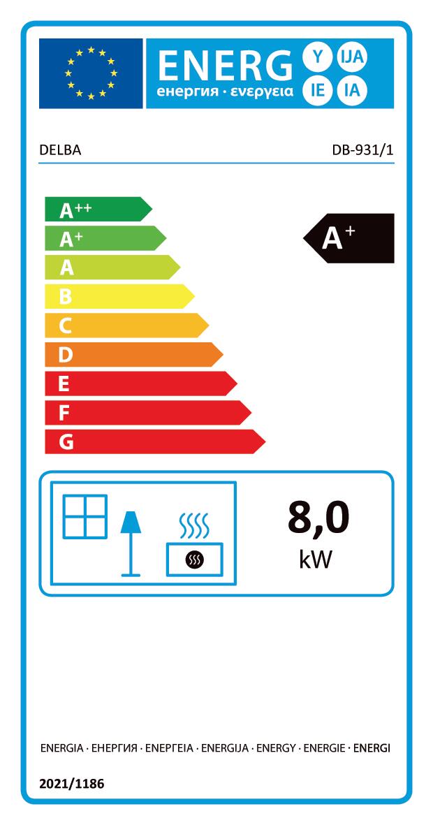 Recuperador lenha ventilado DB-931 8KW - 2