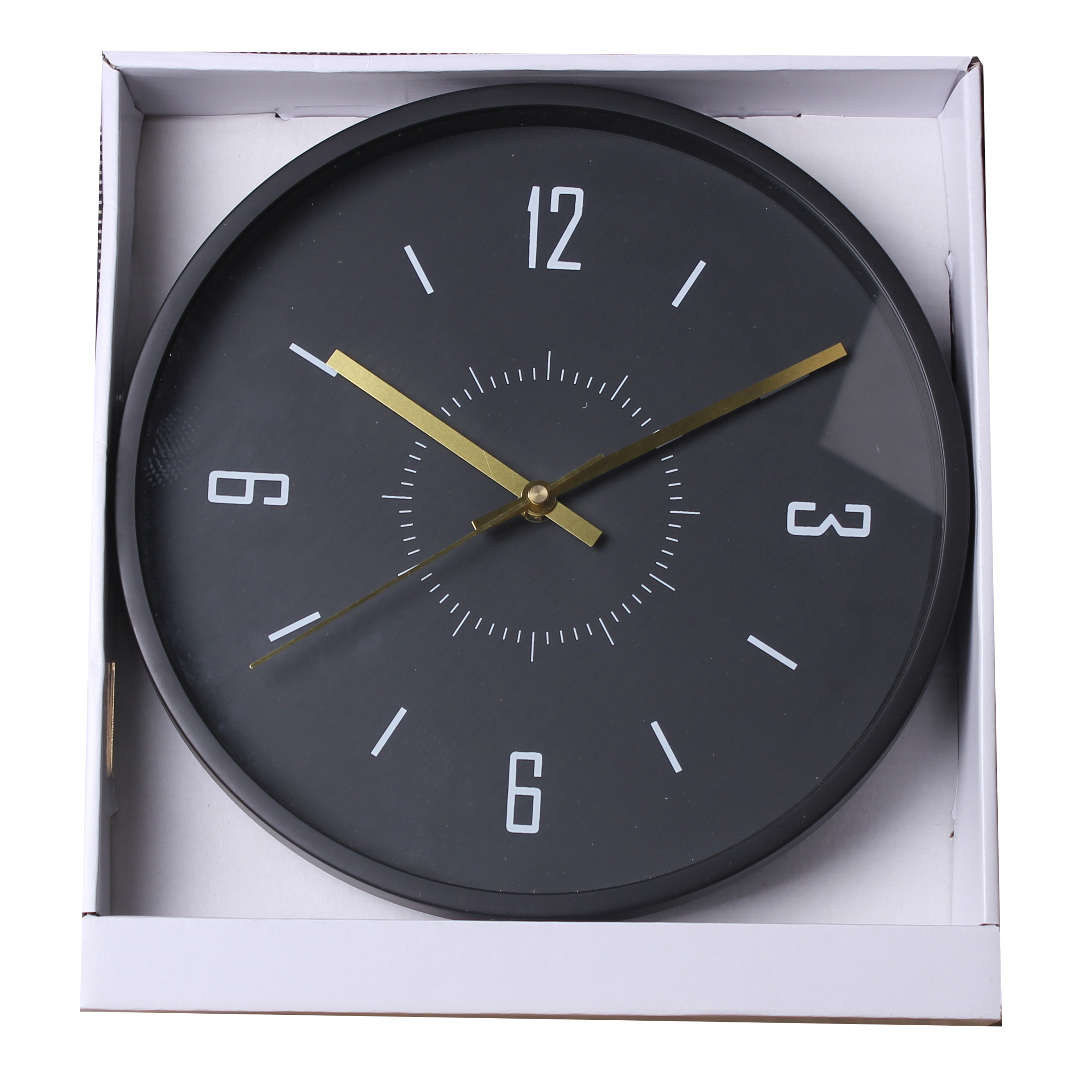 Zegar ścienny Office śr. 30 cm czarny - 5