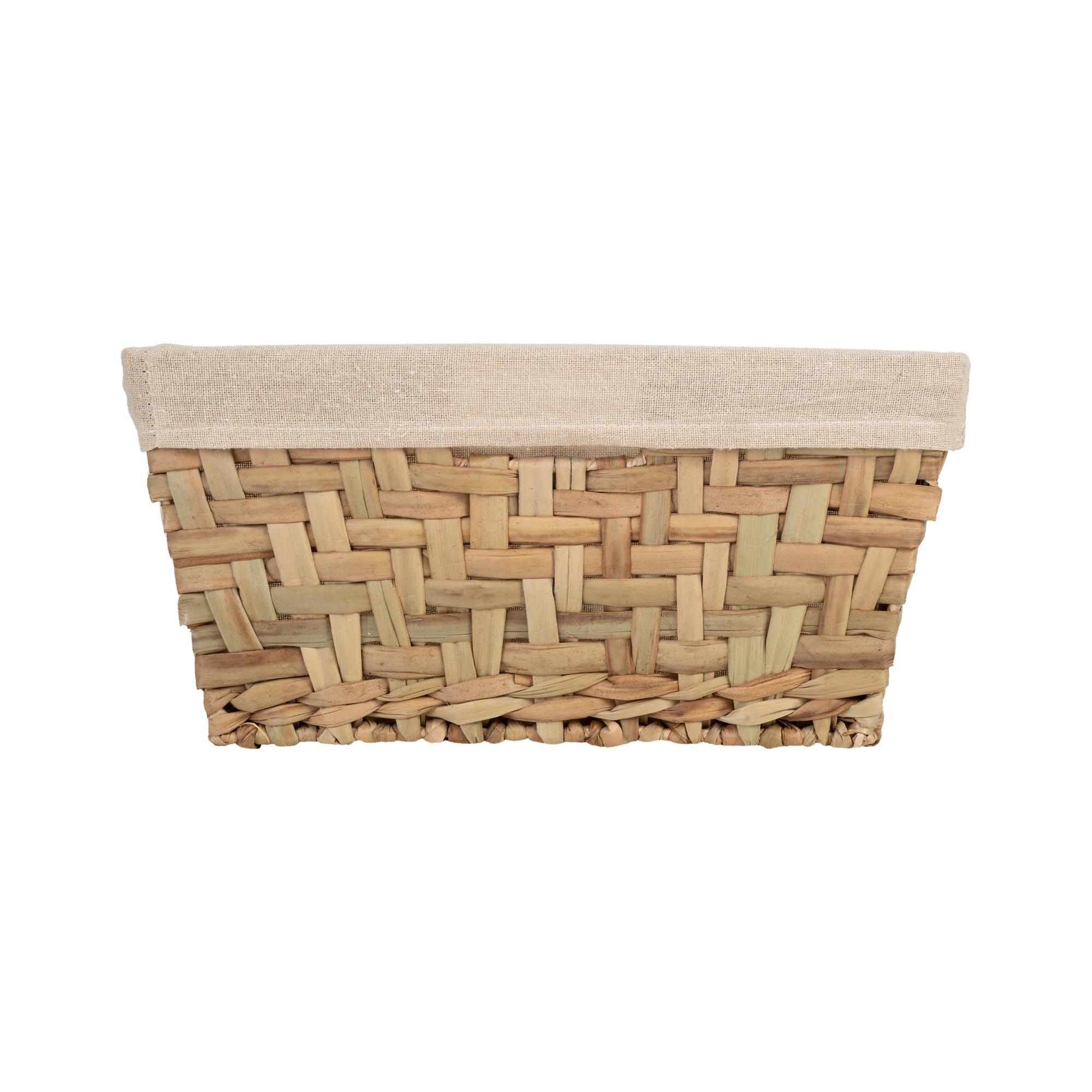 Cesto de arrumação NATURAL FIESTA L 43.5X34X16.5CM LINHO - 4