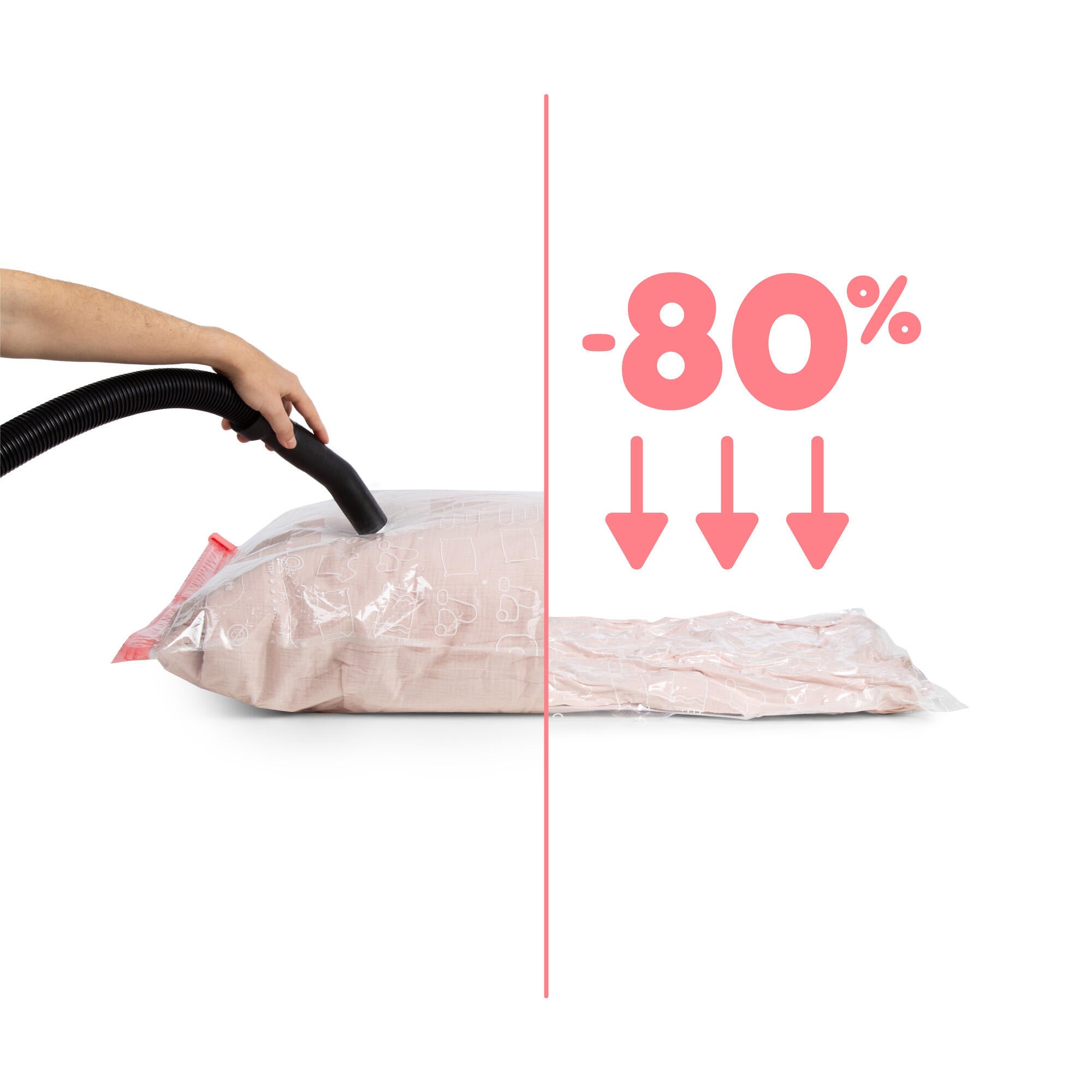 Lot 5 sacs sous vide Aspispace M 90x55cm Compactor - 7