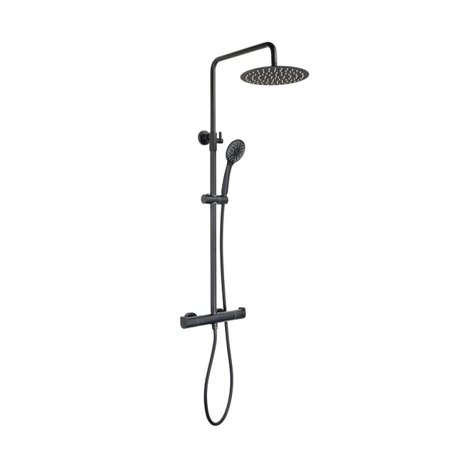 Columna de ducha duomando STROHM TEKA Ethika negro