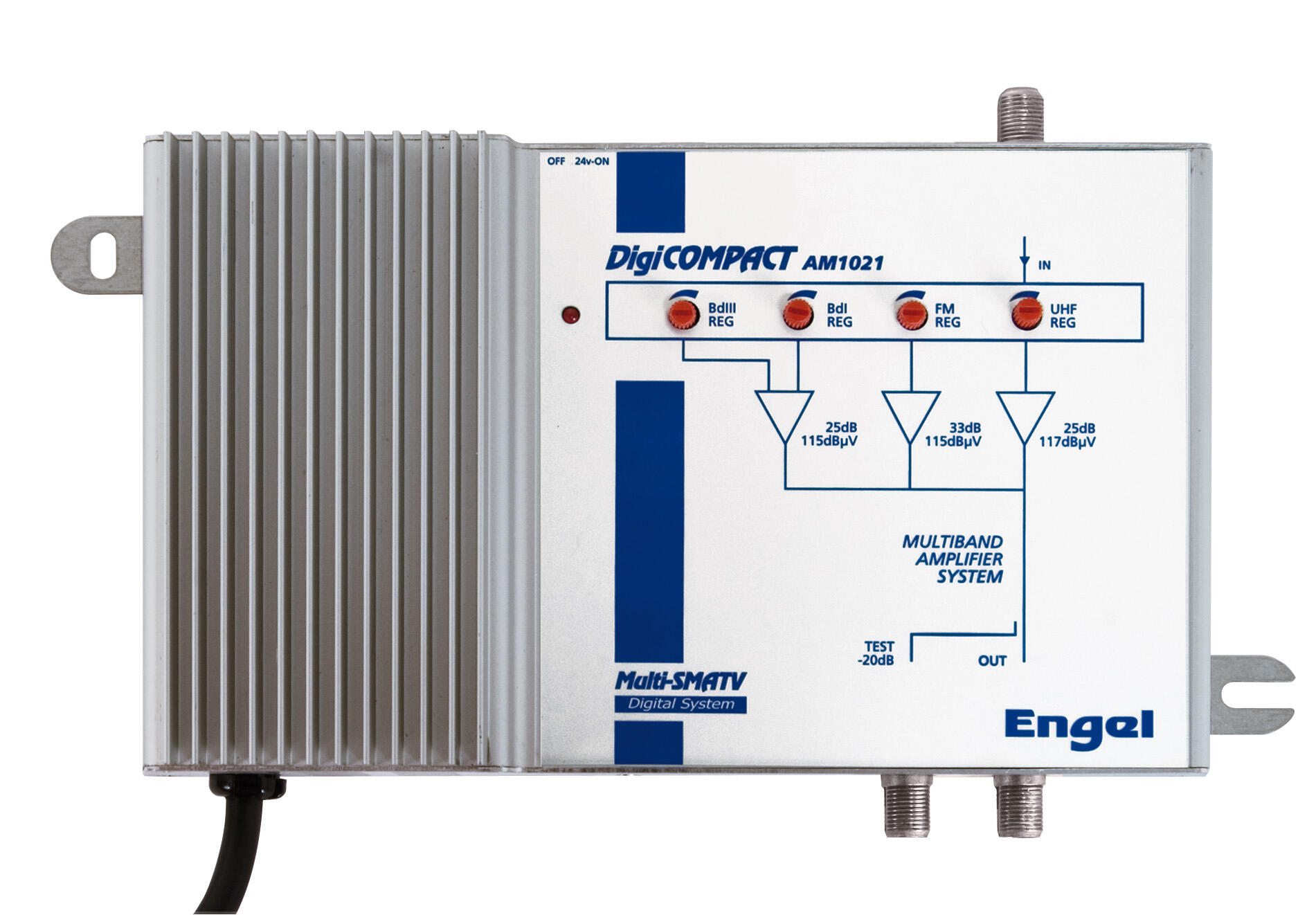 Amplificador de señal de tv digi compact 25 db