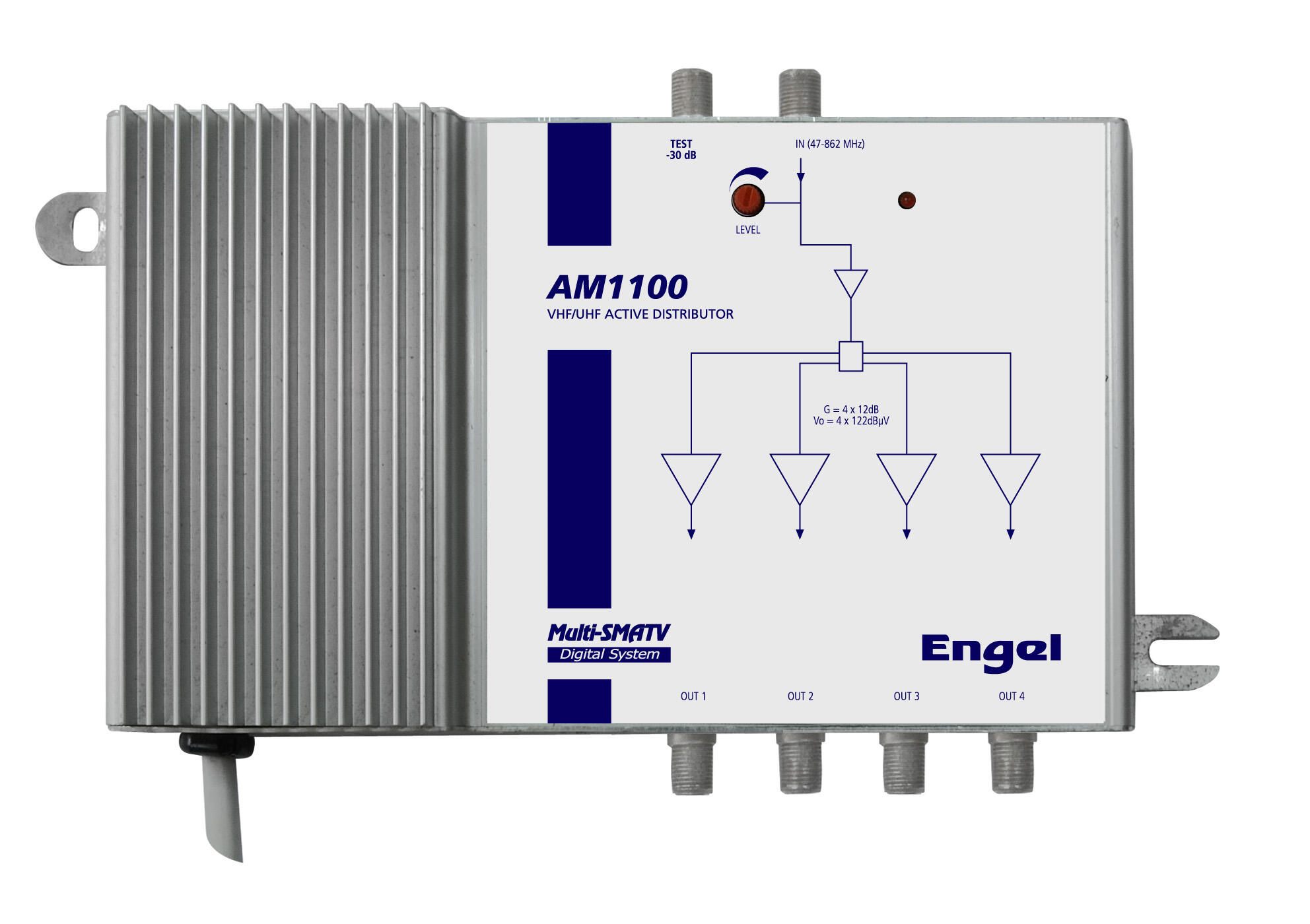 Multicentral distribuidora de potencia 4x122dbuv