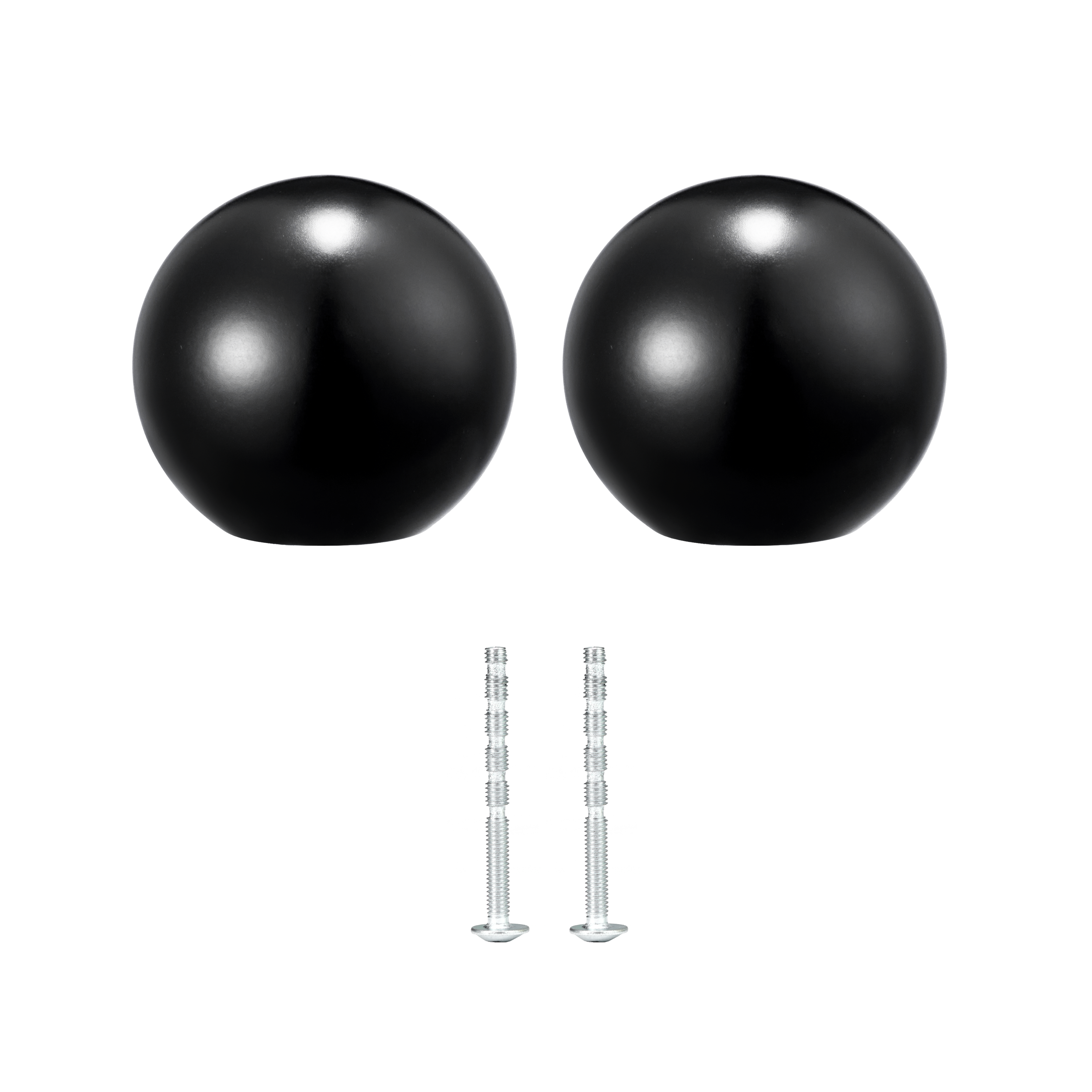 2 Puxadores para móvel redondos zamak preto mate 30 mm Inspire Paolo - 2