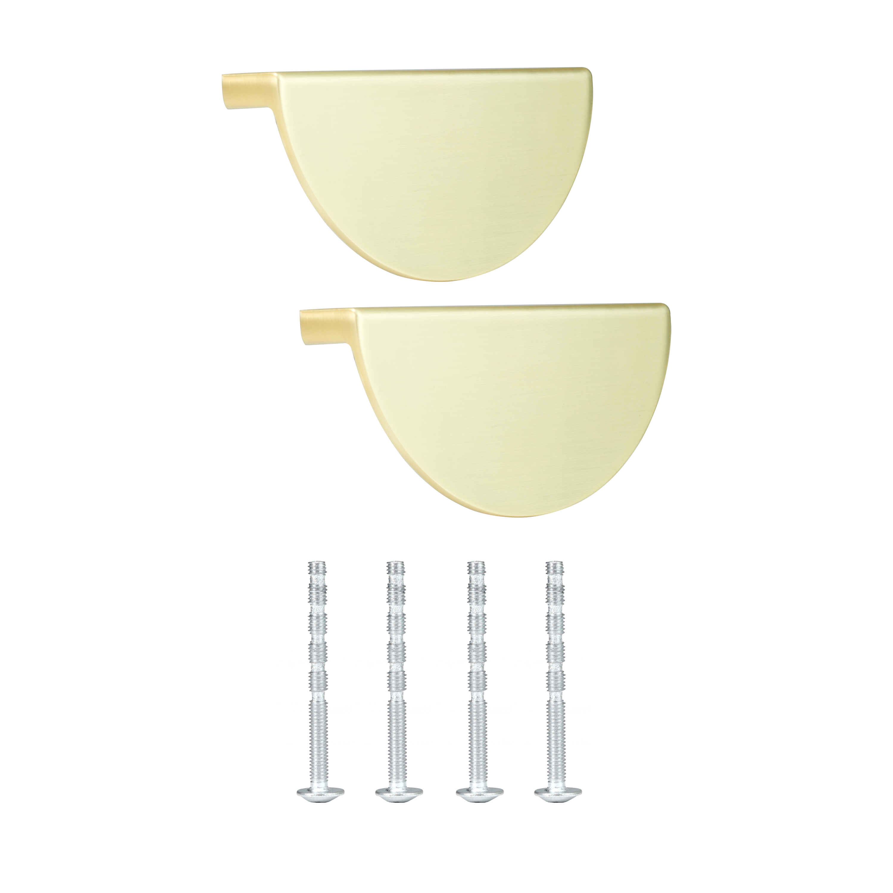 2 Puxadores para móvel alumínio escovado latão 100 mm Inspire Celian - 2