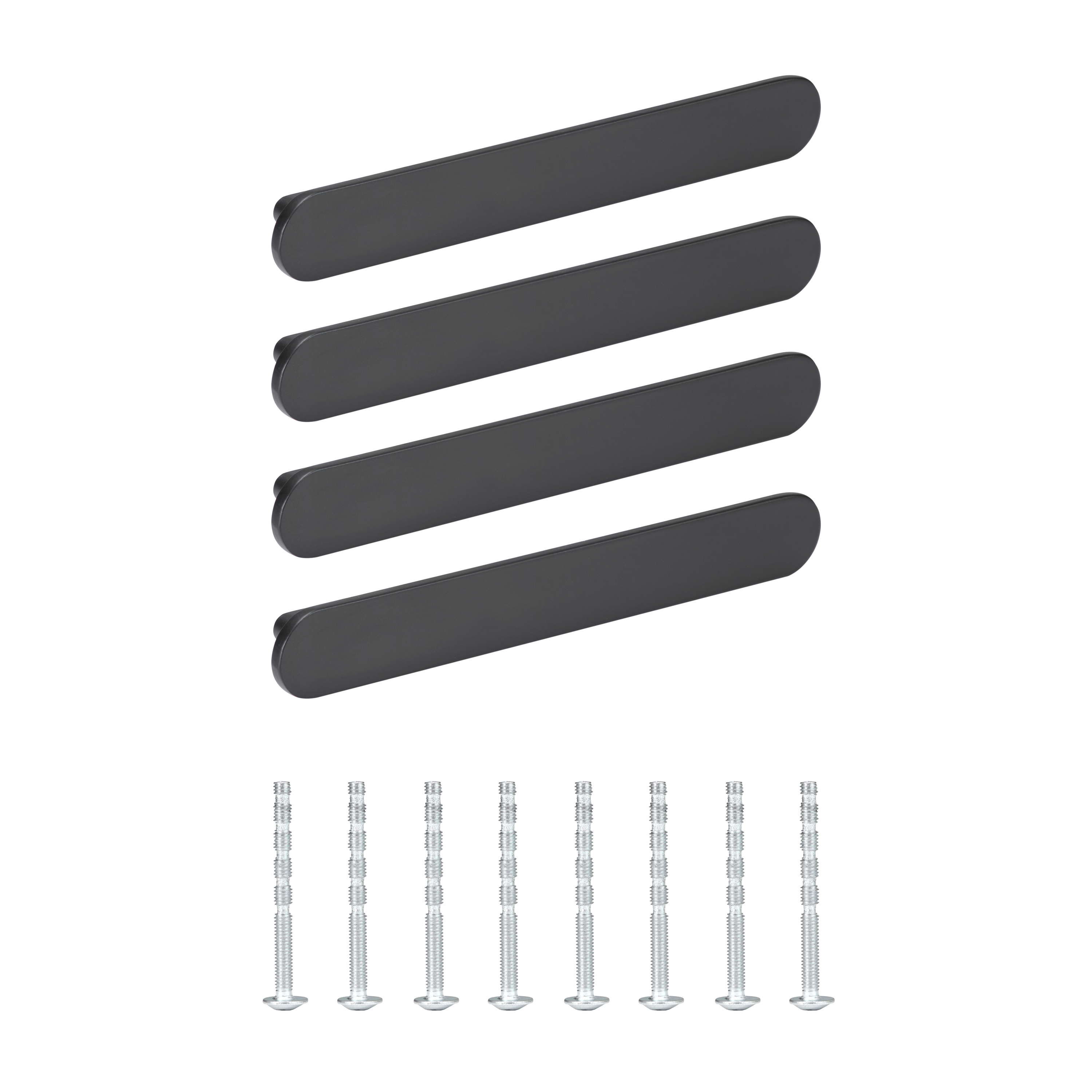 4 Puxadores para móvel alumínio preto mate 128 mm Inspire Java - 2
