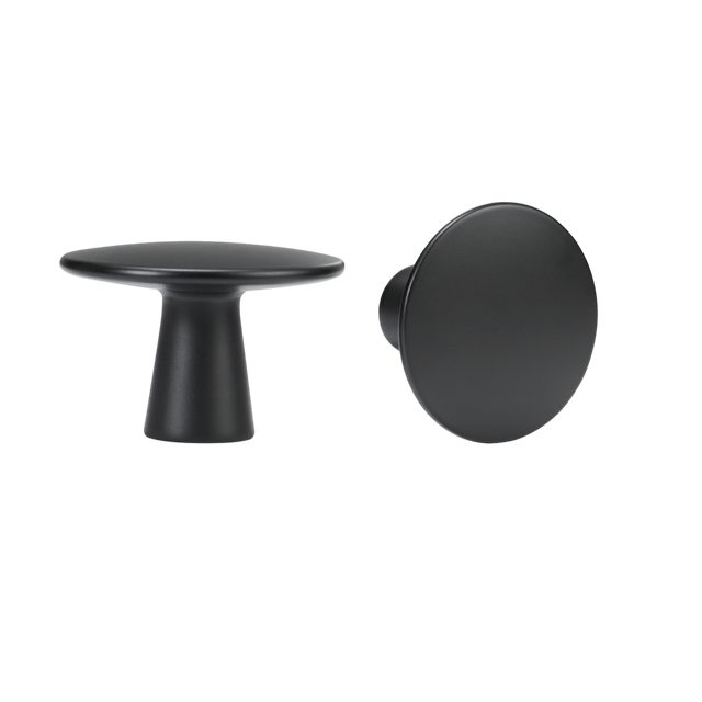 2 Puxadores para móvel zamak preto mate 38 mm Inspire Billy