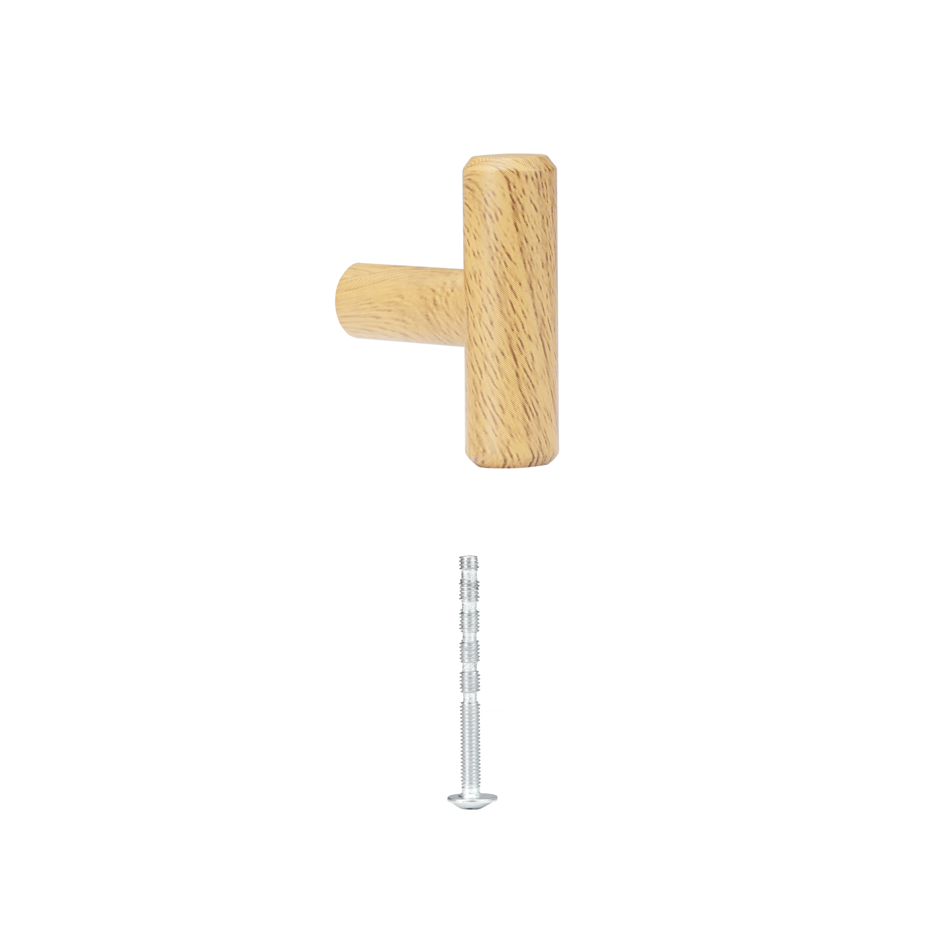 1 pomo de mueble inspire urban en madera natural, d. 40 mm