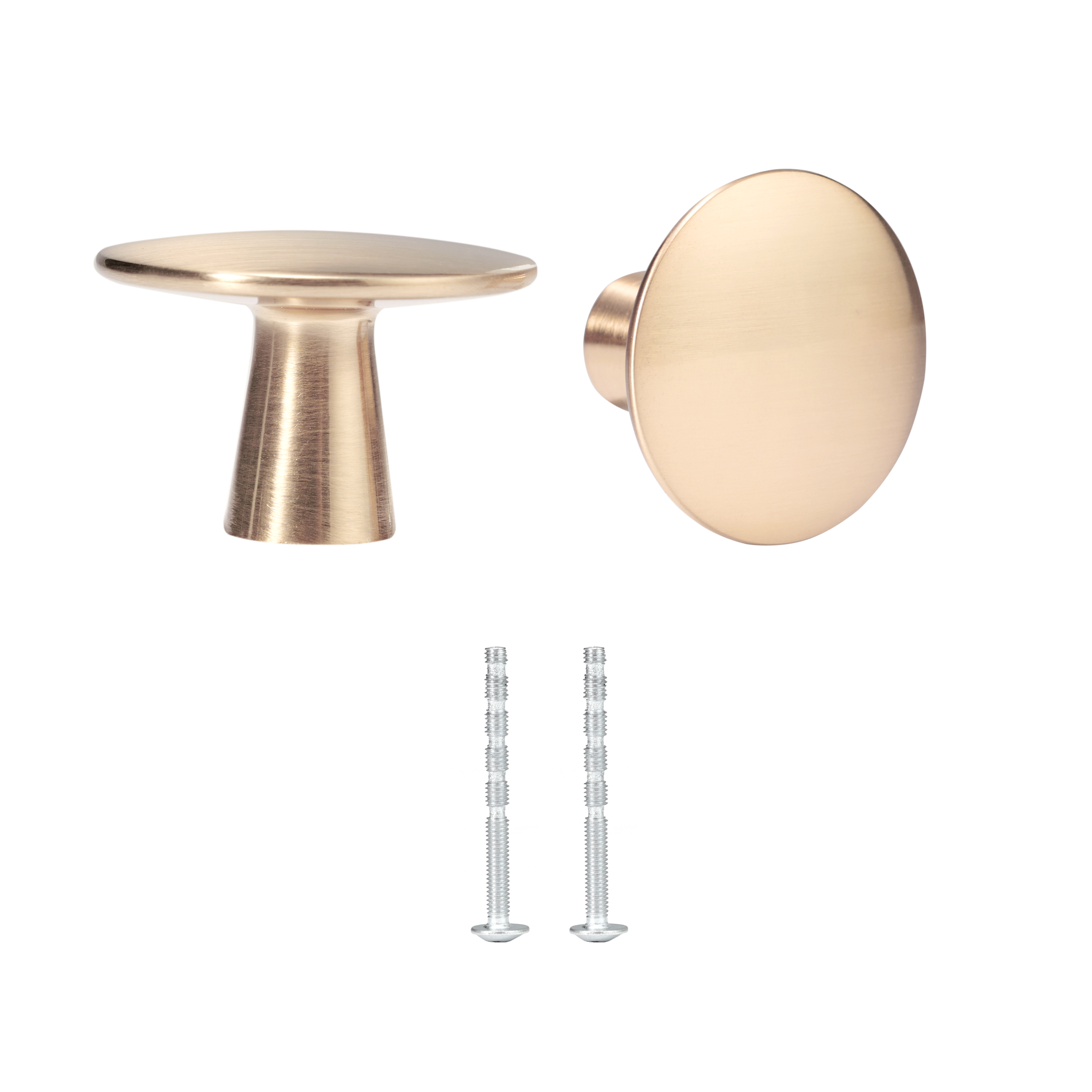 2 Puxadores para móvel zamak escovado dourado 38 mm Inspire Billy - 2