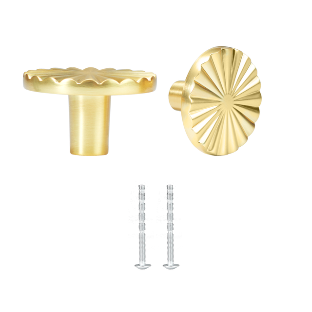 2 Pomo de mueble INSPIRE Julian latón mate, d. 38 mm