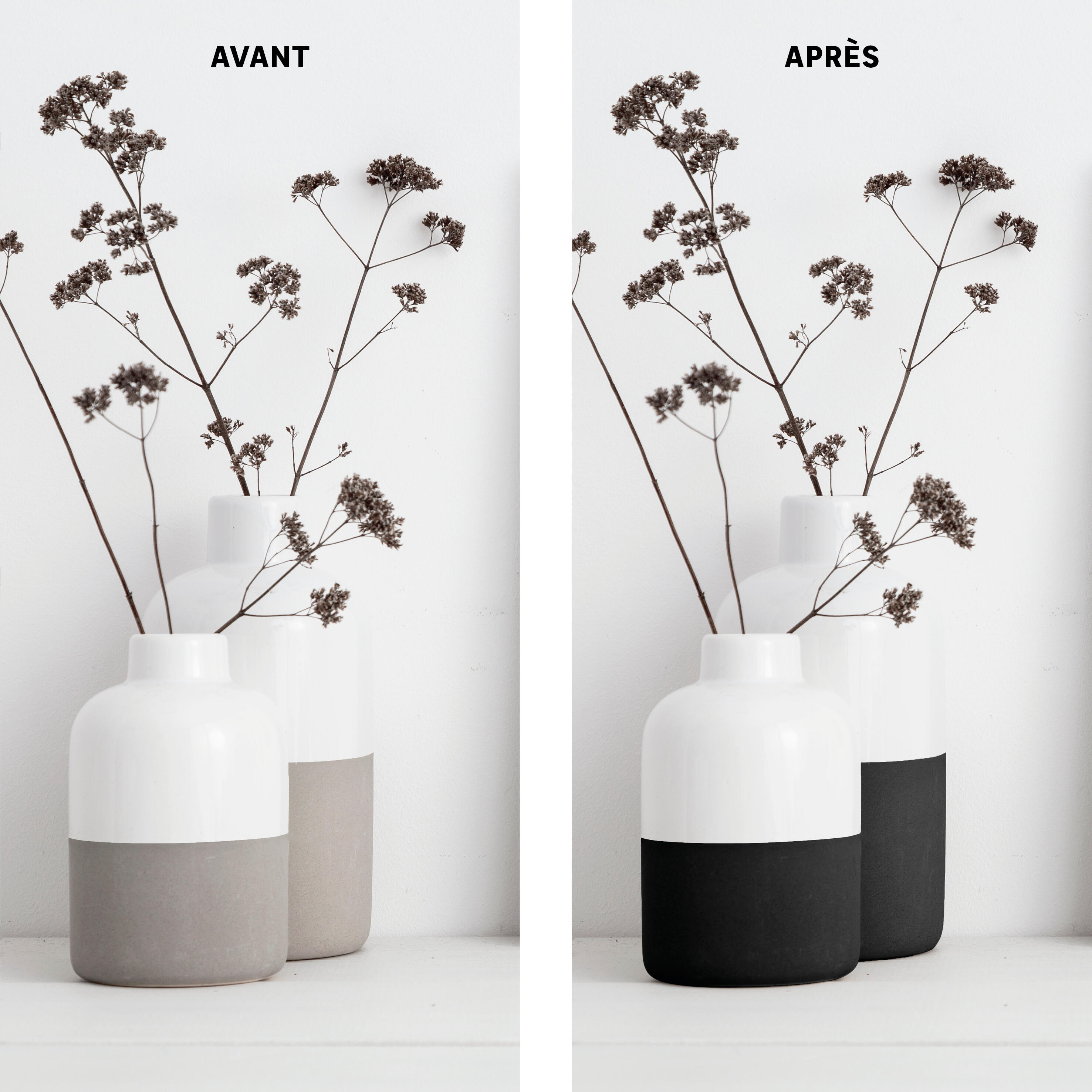 Bombe de peinture Relook tout MAISON DECO noir mat 400 ml - 4