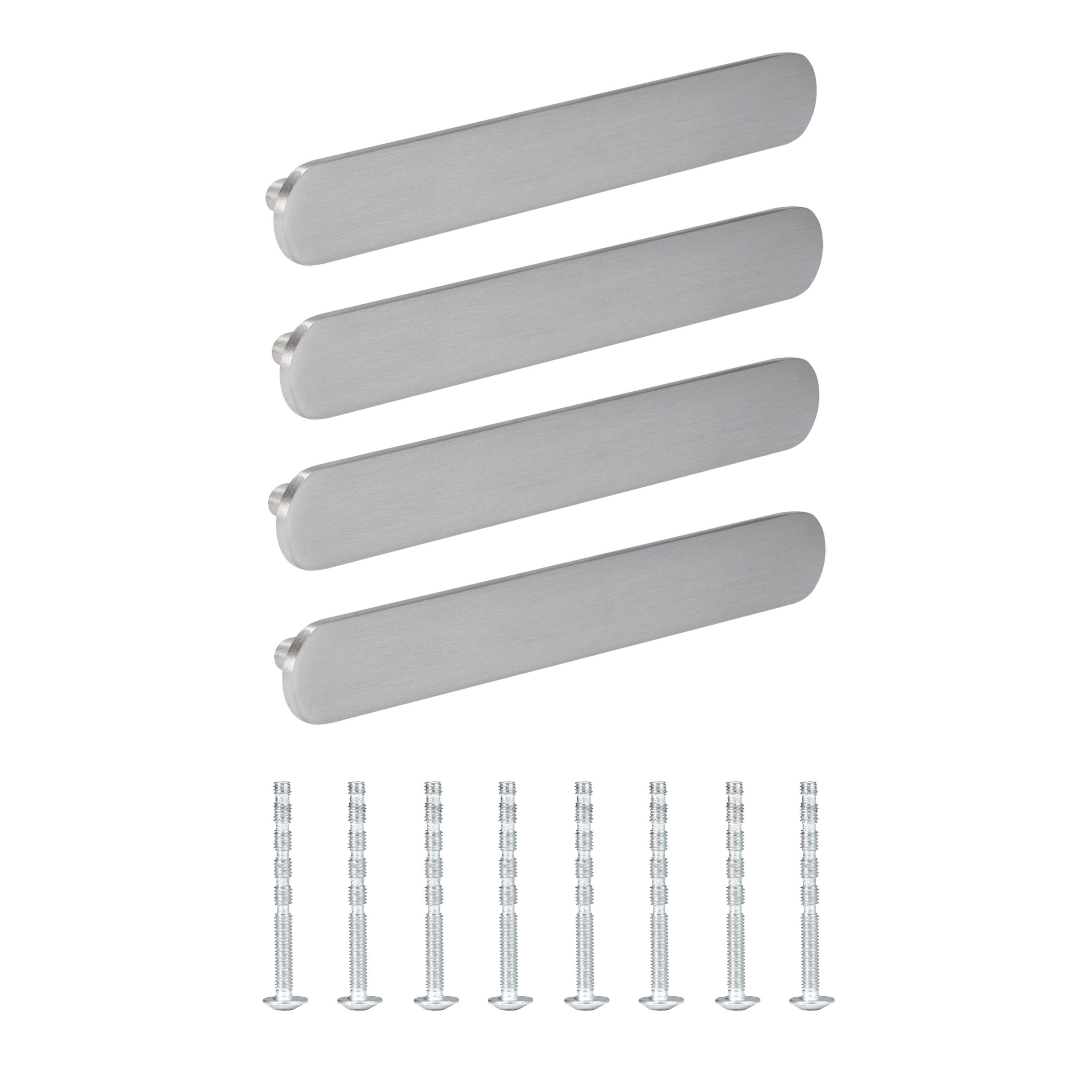 4 Puxadores para móvel alumínio escovado níquel 128 mm Inspire Java - 2