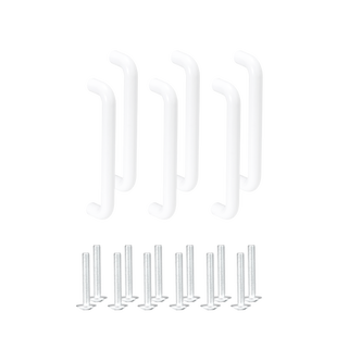 Σετ 6 λαβές 96mm άσπρες SOA