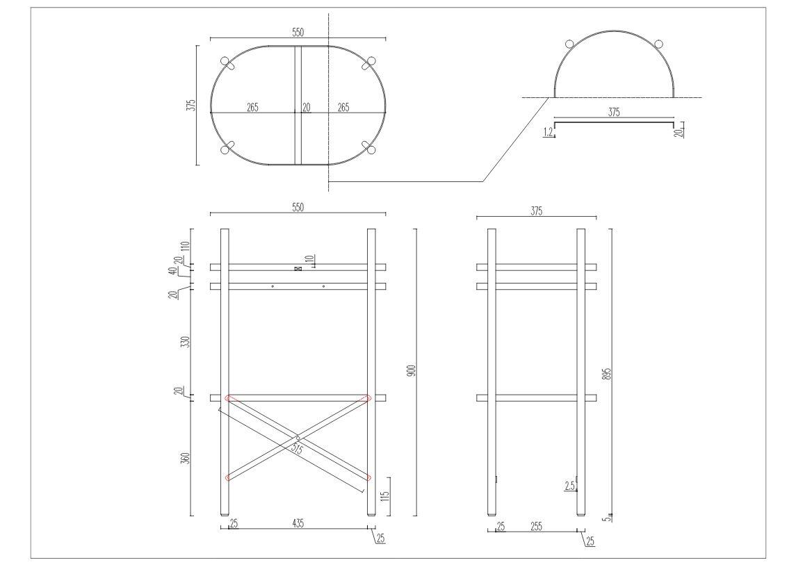Mobile da bagno a terra sotto lavabo L 55 x H 89.5 x P 37.5 cm nero verniciato, HOMESIGHT ALBA - 11
