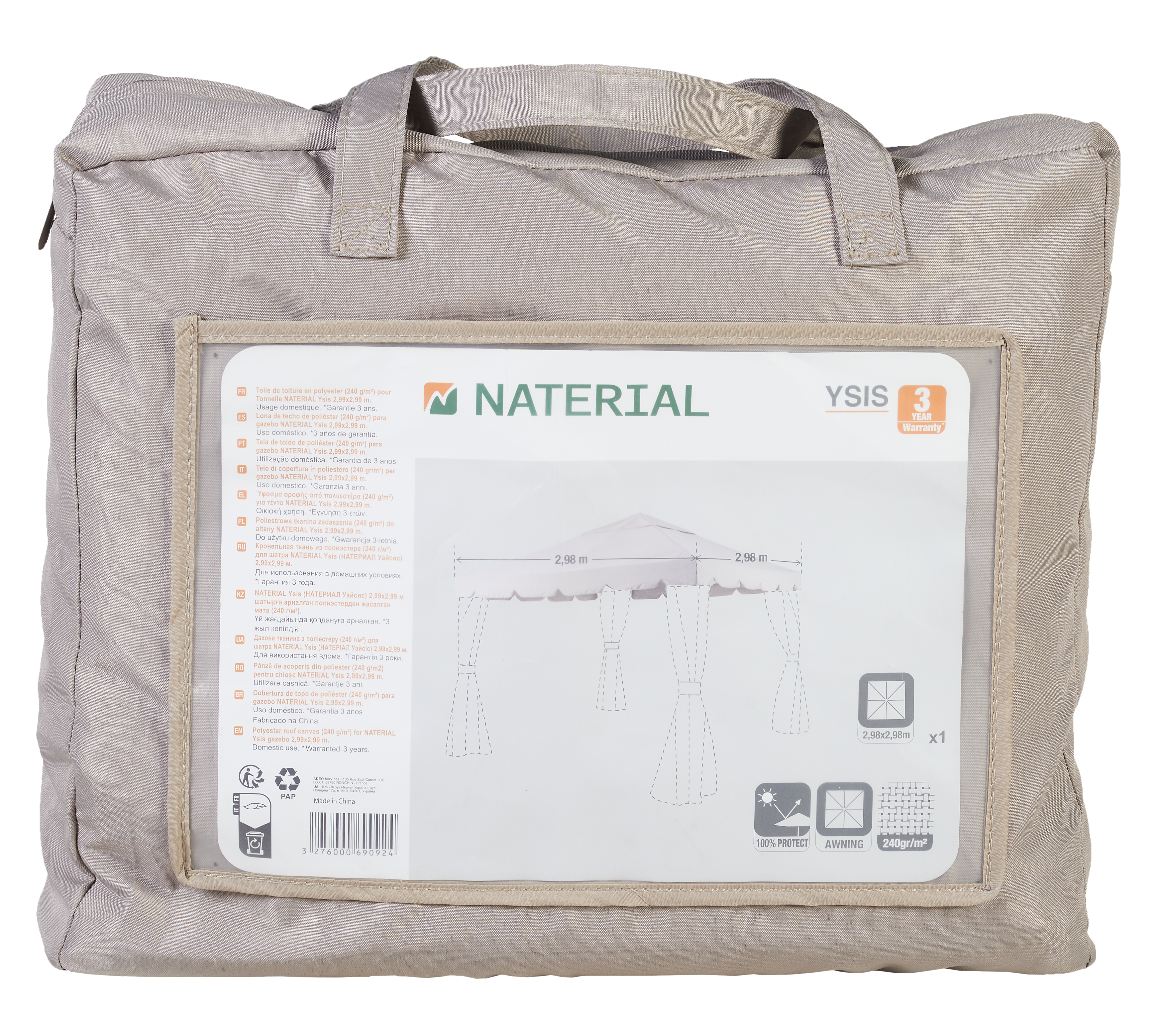 Dach do pawilonu ogrodowego Ysis 298x298 cm Naterial - 4