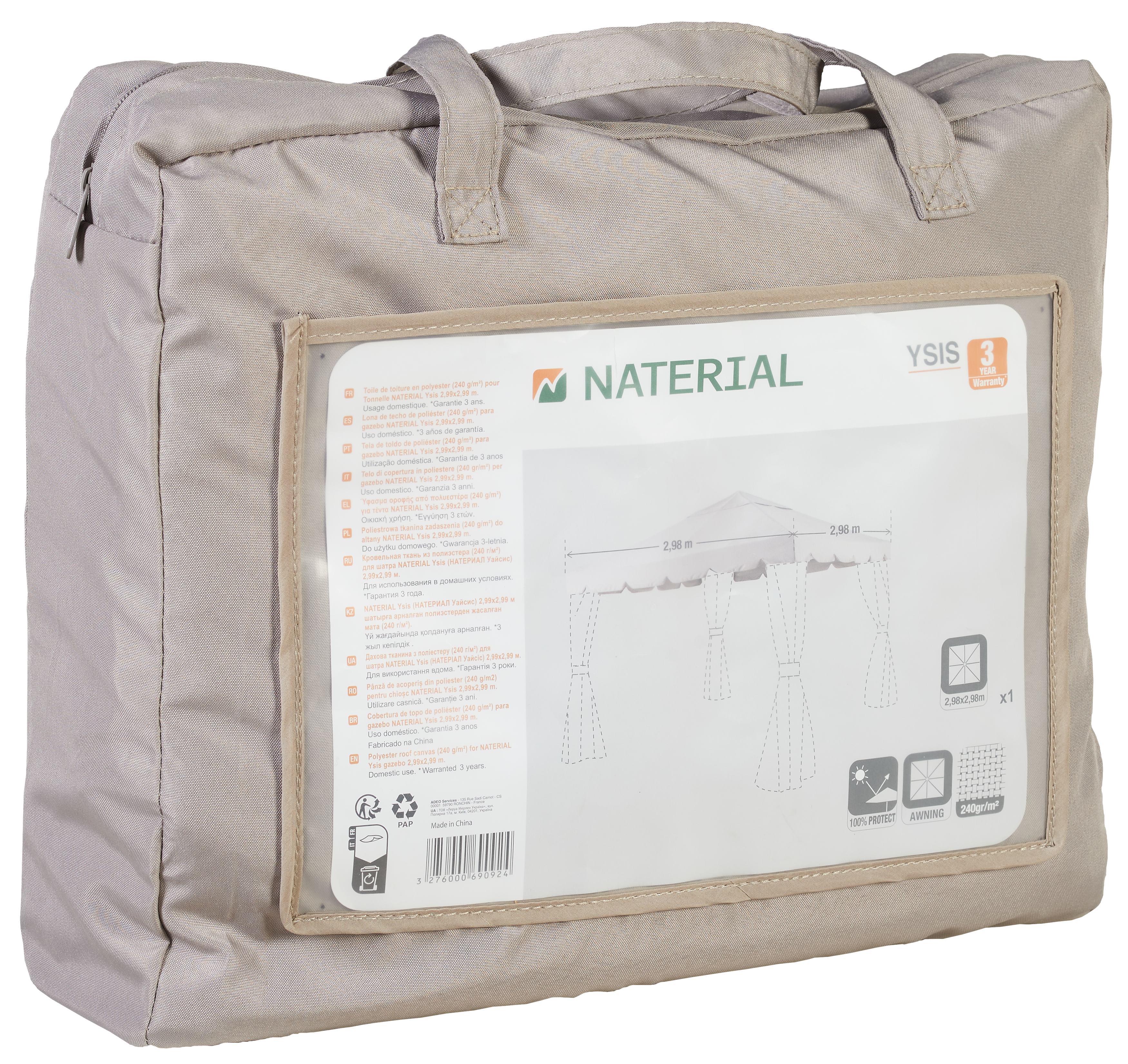 Dach do pawilonu ogrodowego Ysis 298x298 cm Naterial - 3