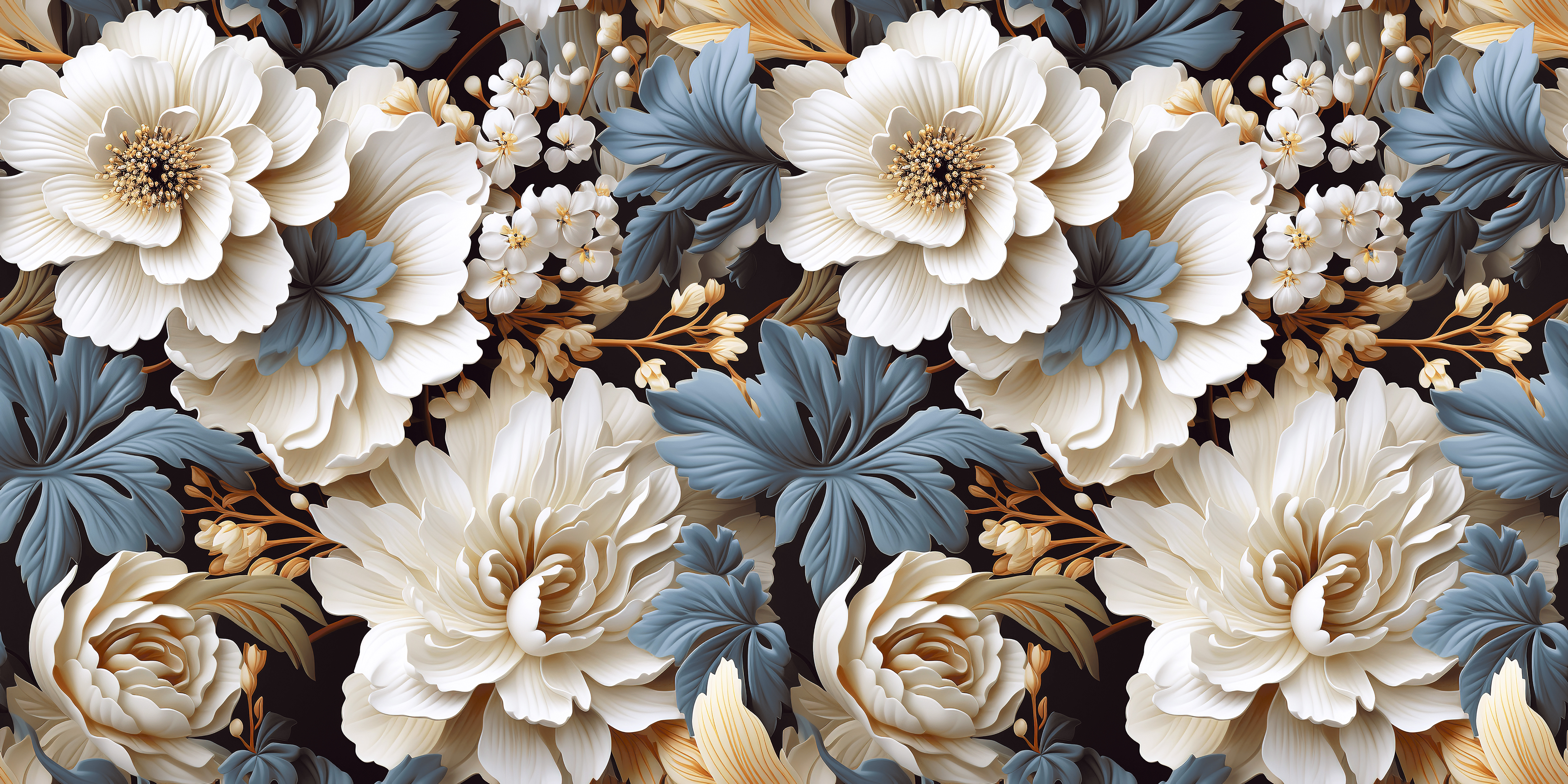 Dekor Flos Peonies Diamond Sparkle 60x120