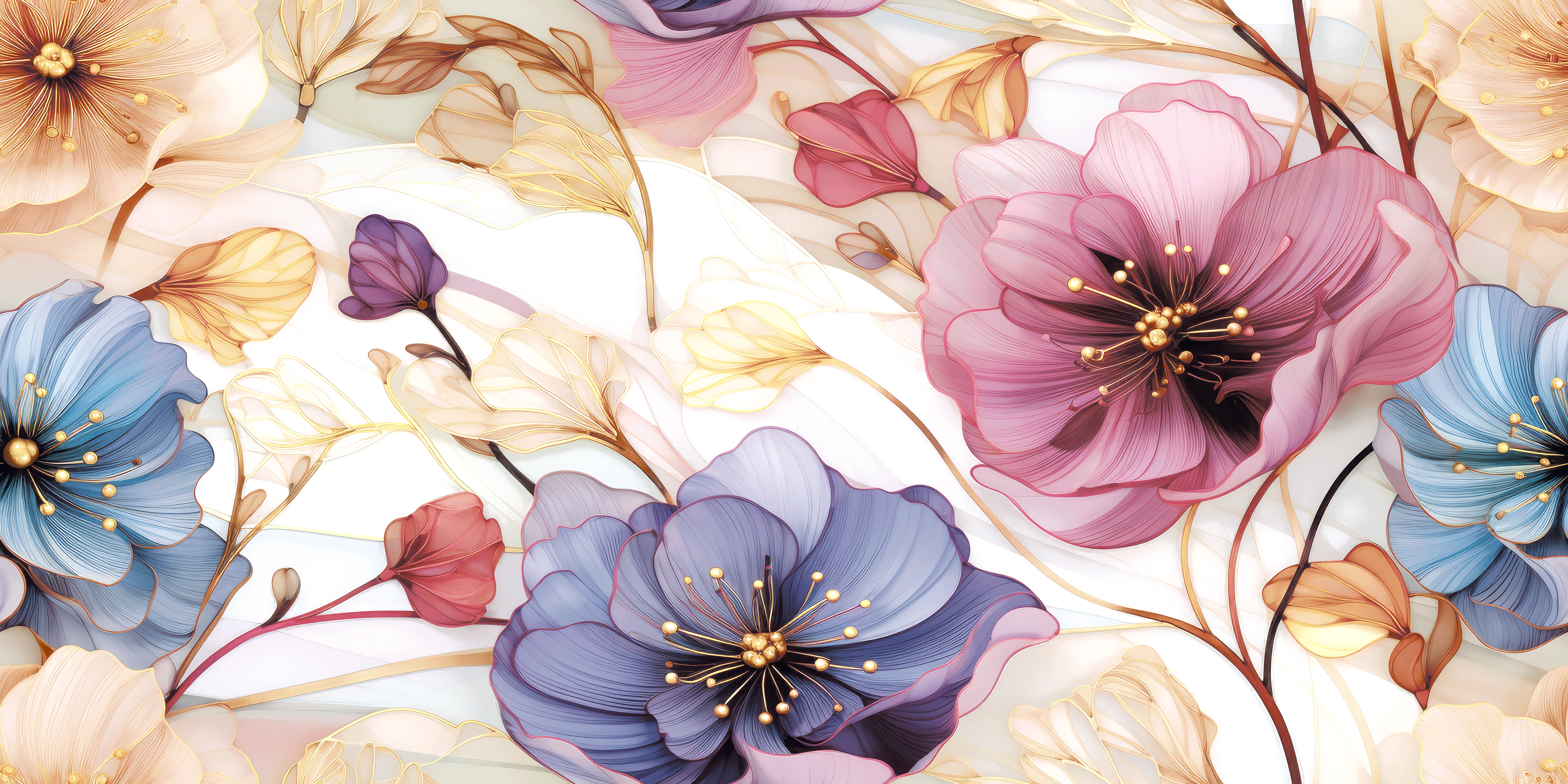 Dekor Floral Pattern Diamond Sparkle 60x120
