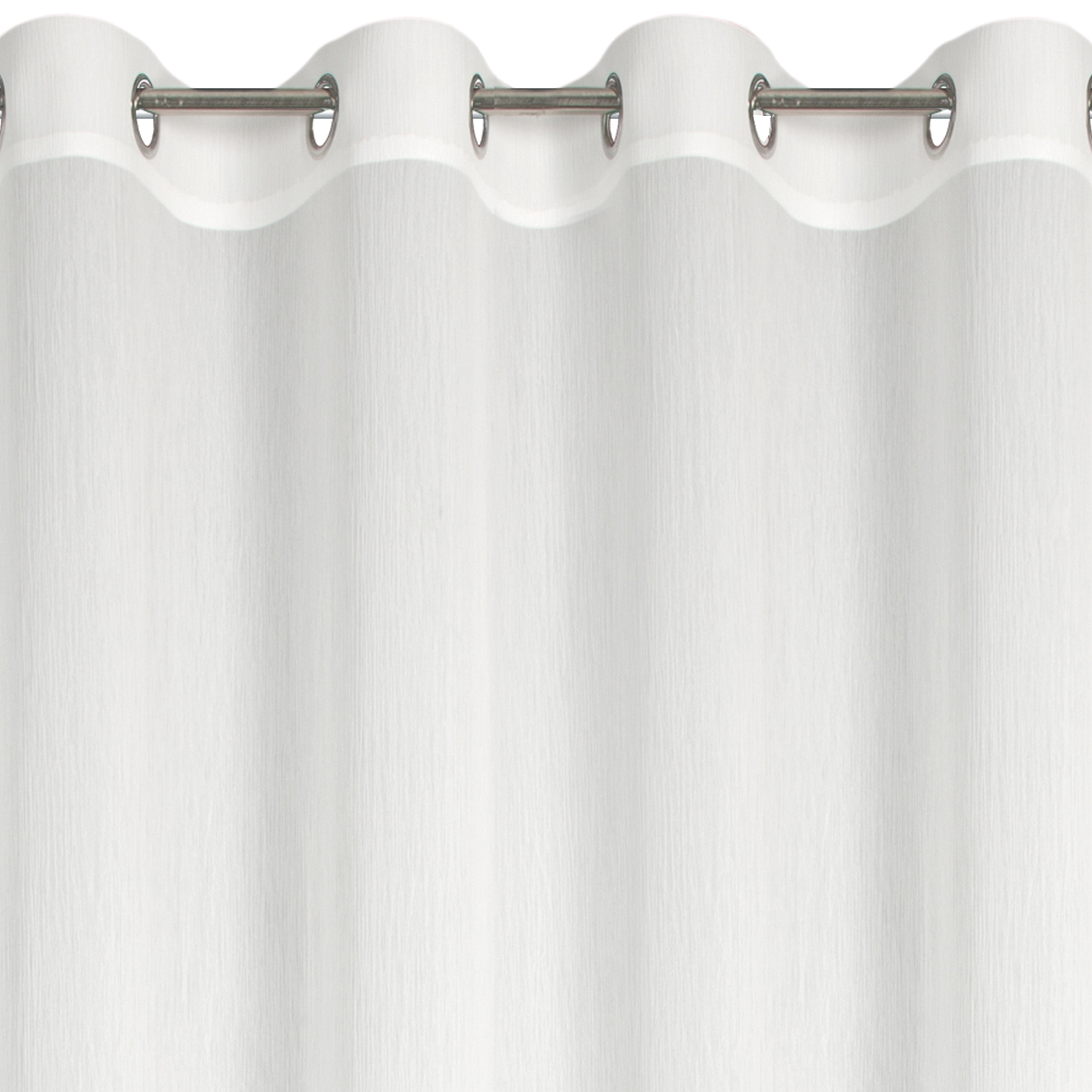 Firana na przelotkach Melina 135 x 250 cm szyfonowa biała - 3