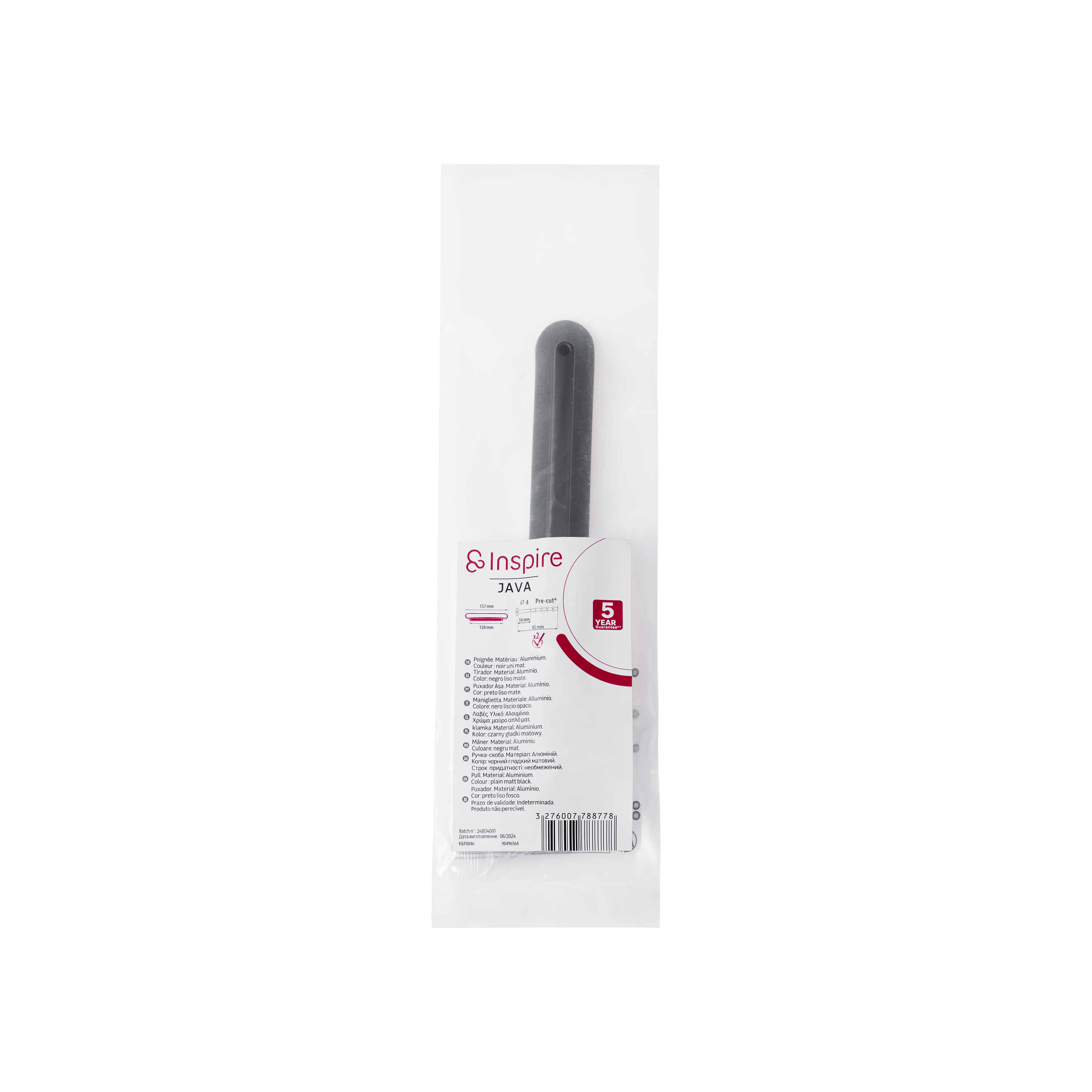 Uchwyt meblowy Java 128 mm czarny mat Inspire - 9