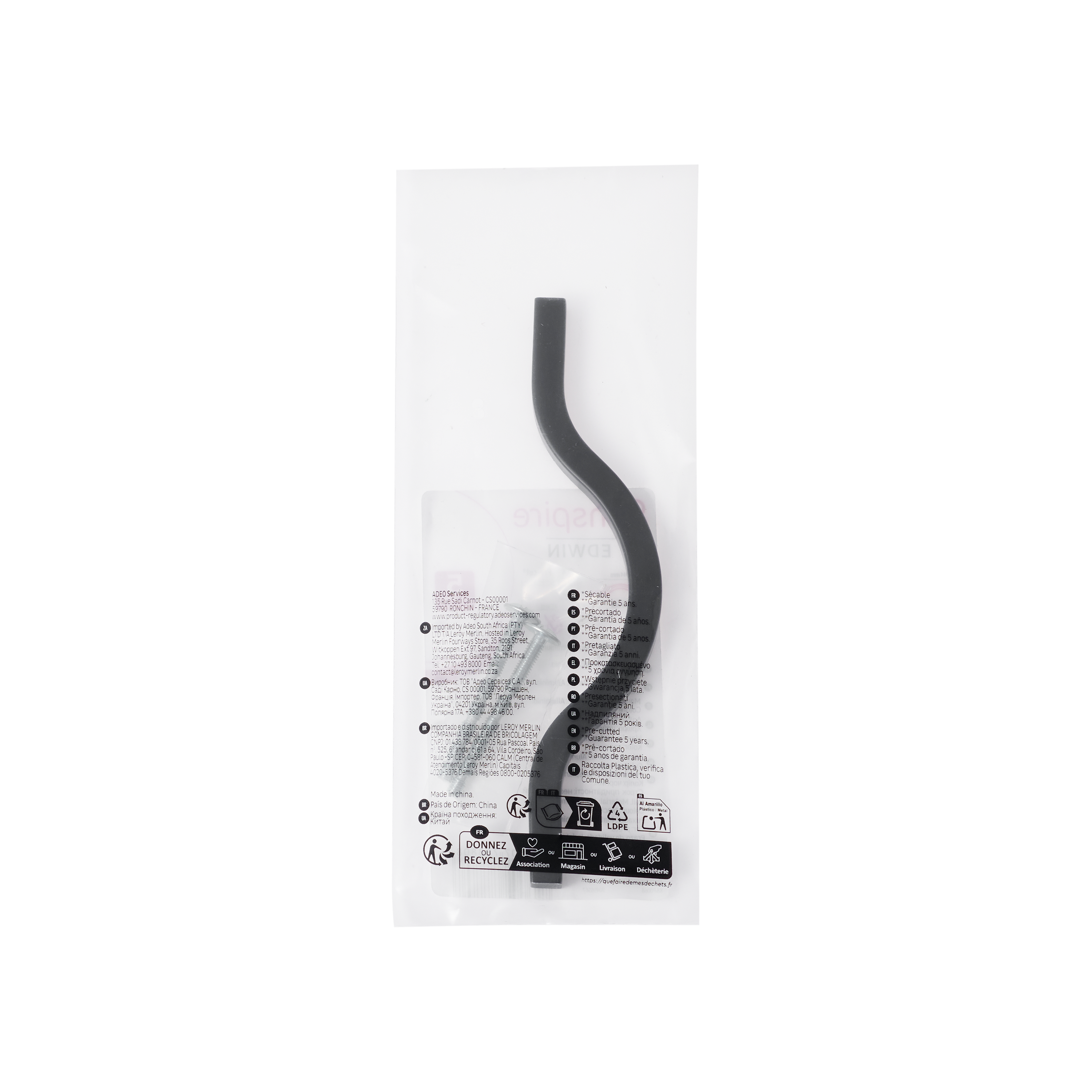 Uchwyt meblowy Edwin M 128 mm czarny mat Inspire - 9