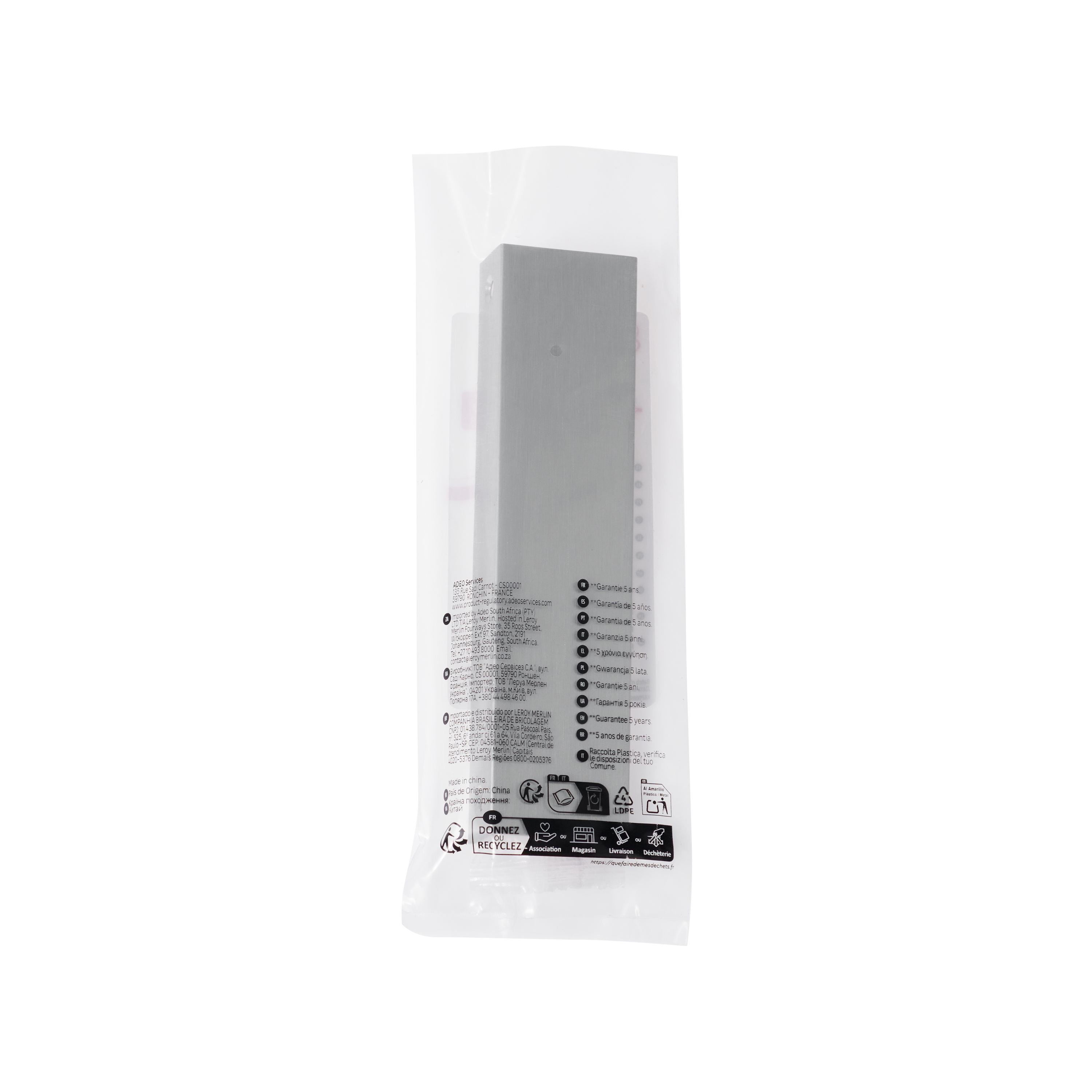 Puxador para móvel alumínio escovado níquel 128 mm Inspire  Livio - 7