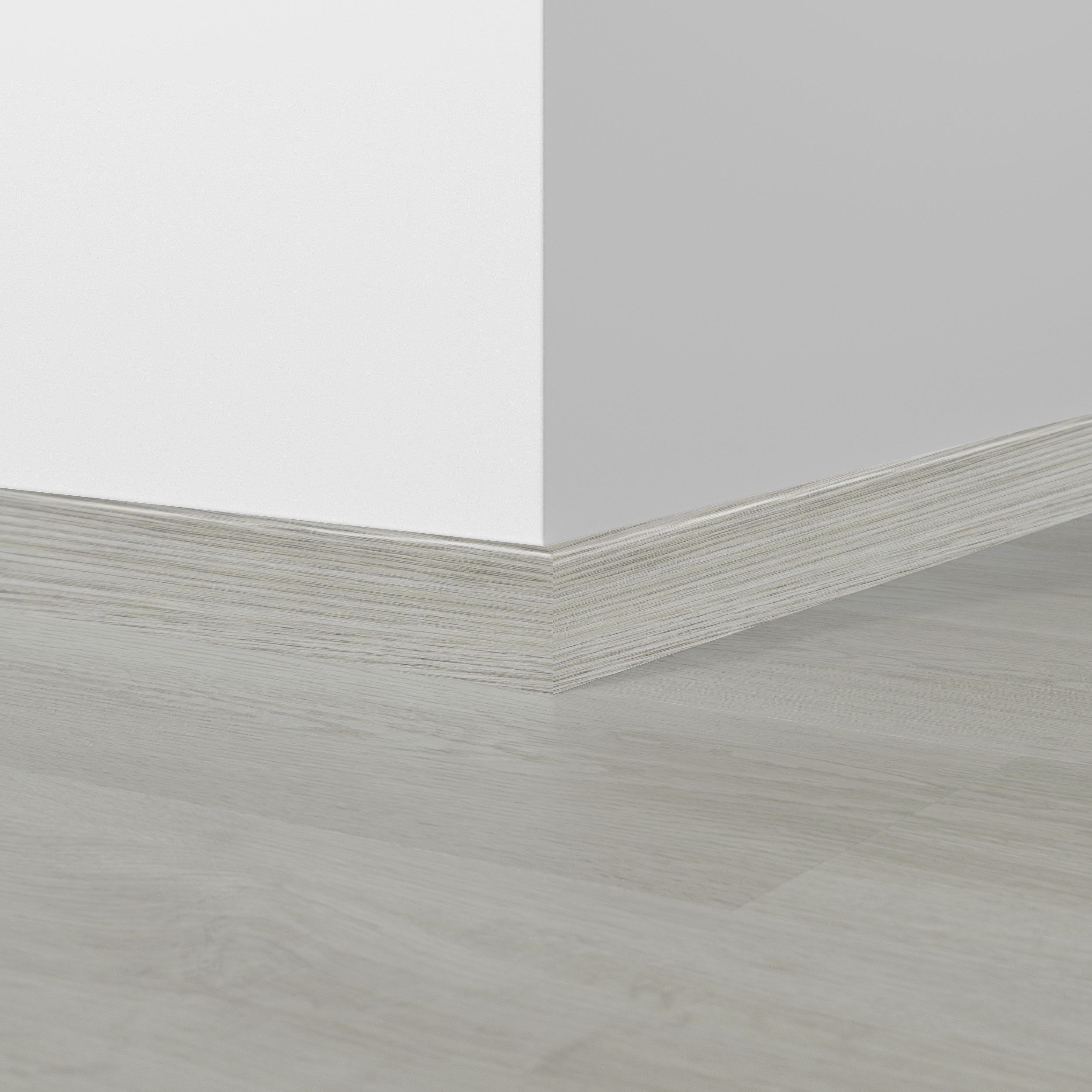 Rodapé poliestireno cinza 15x70x2400 mm Artens - 2