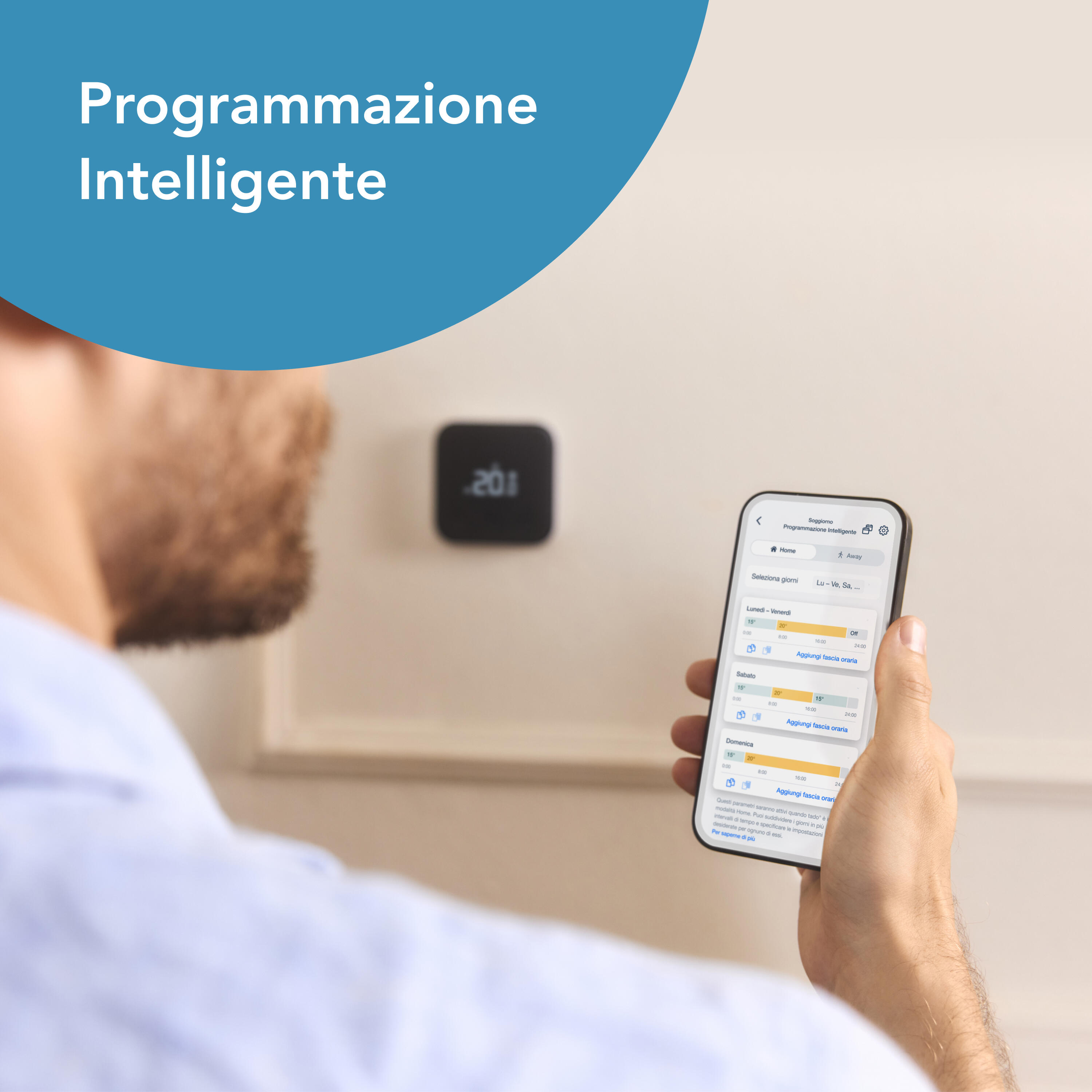 Termostato intelligente e connesso a parete WIFI TADO X kit di base Nero - 8