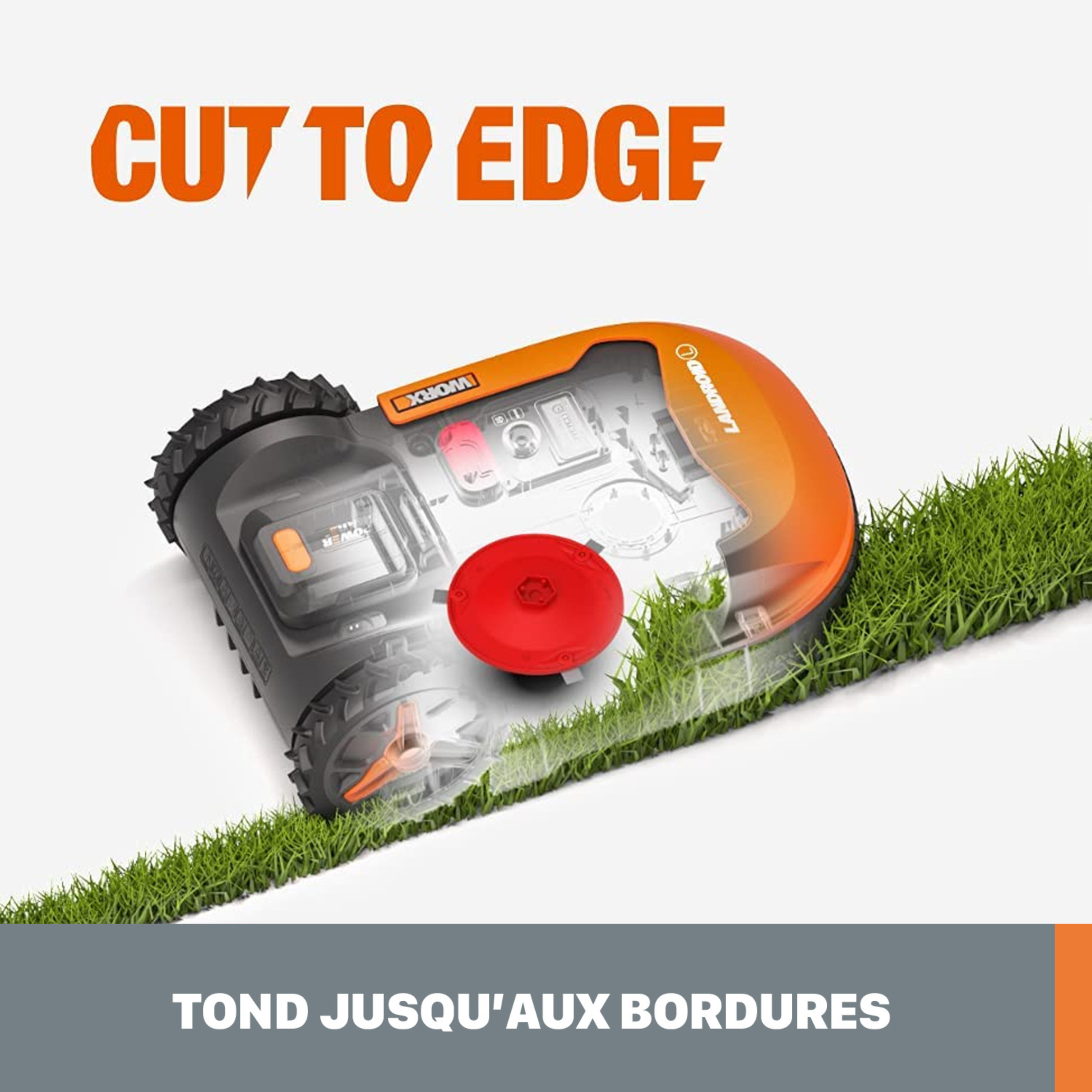 Robot tondeuse connecté WORX LANDROID PLUS - Jusqu'à 600m² - WR166E - 7