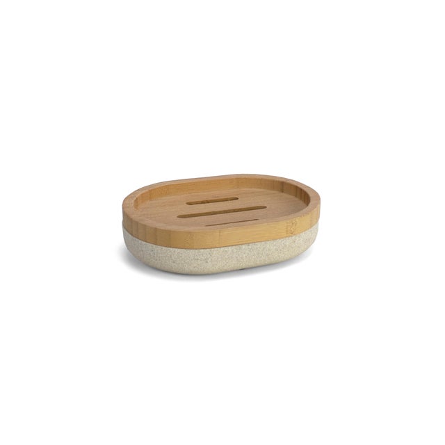 Jabonera Blok beige mate